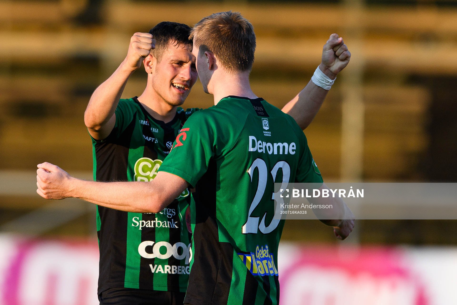 Varbergs Astrit Selmani jublar
