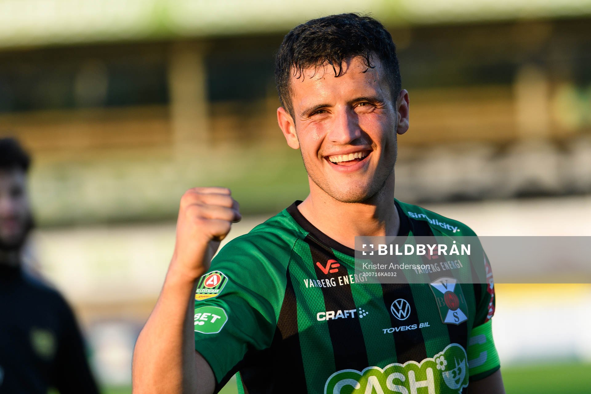 Varbergs Astrit Selmani jublar