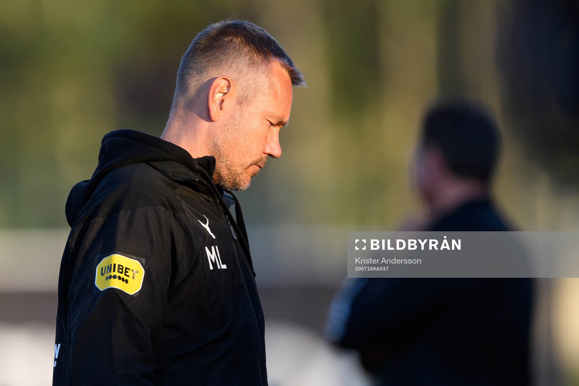 Mjällbys tränare Marcus Lantz deppar