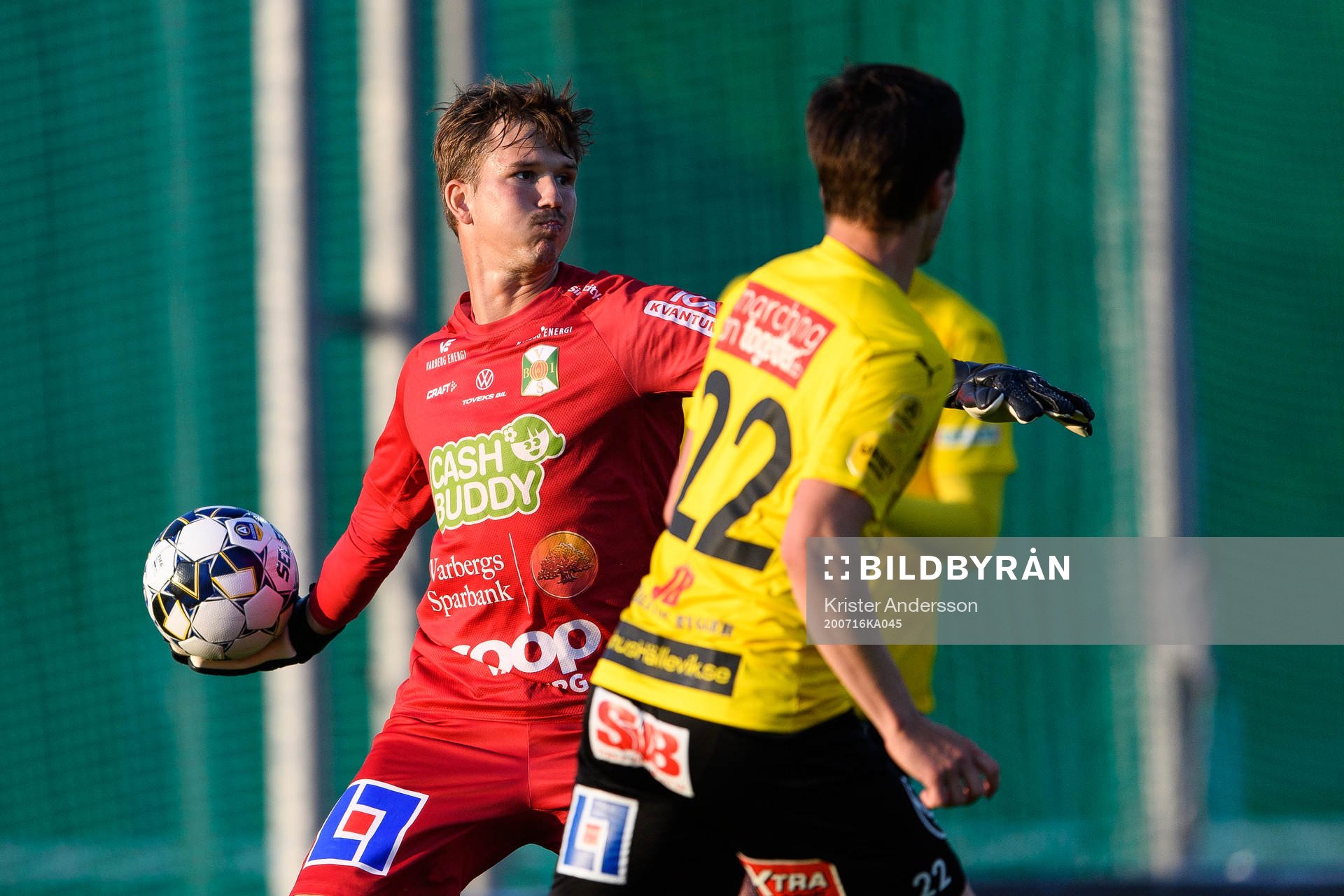 Varbergs målvakt August Strömberg