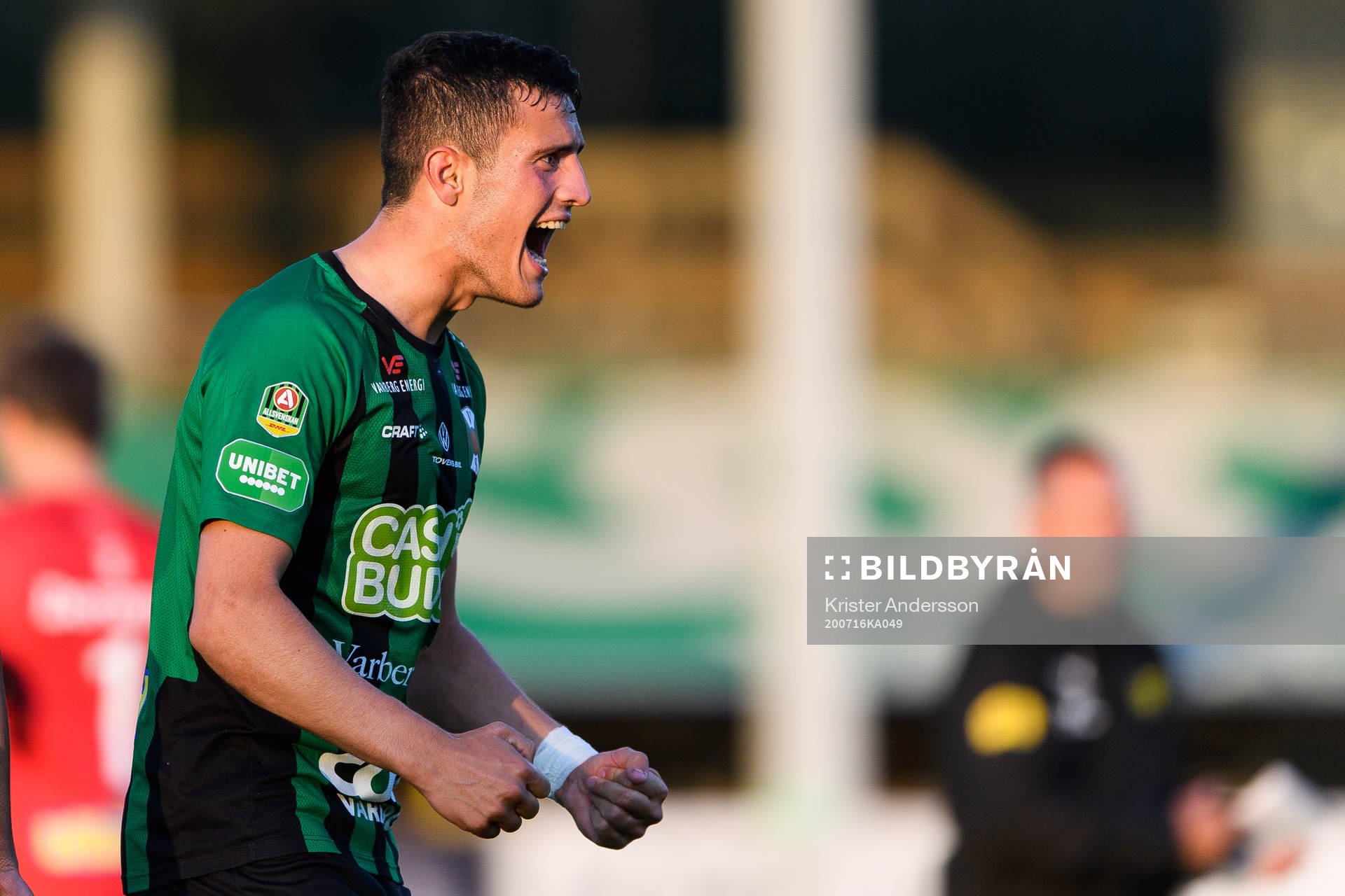 Varbergs Astrit Selmani jublar