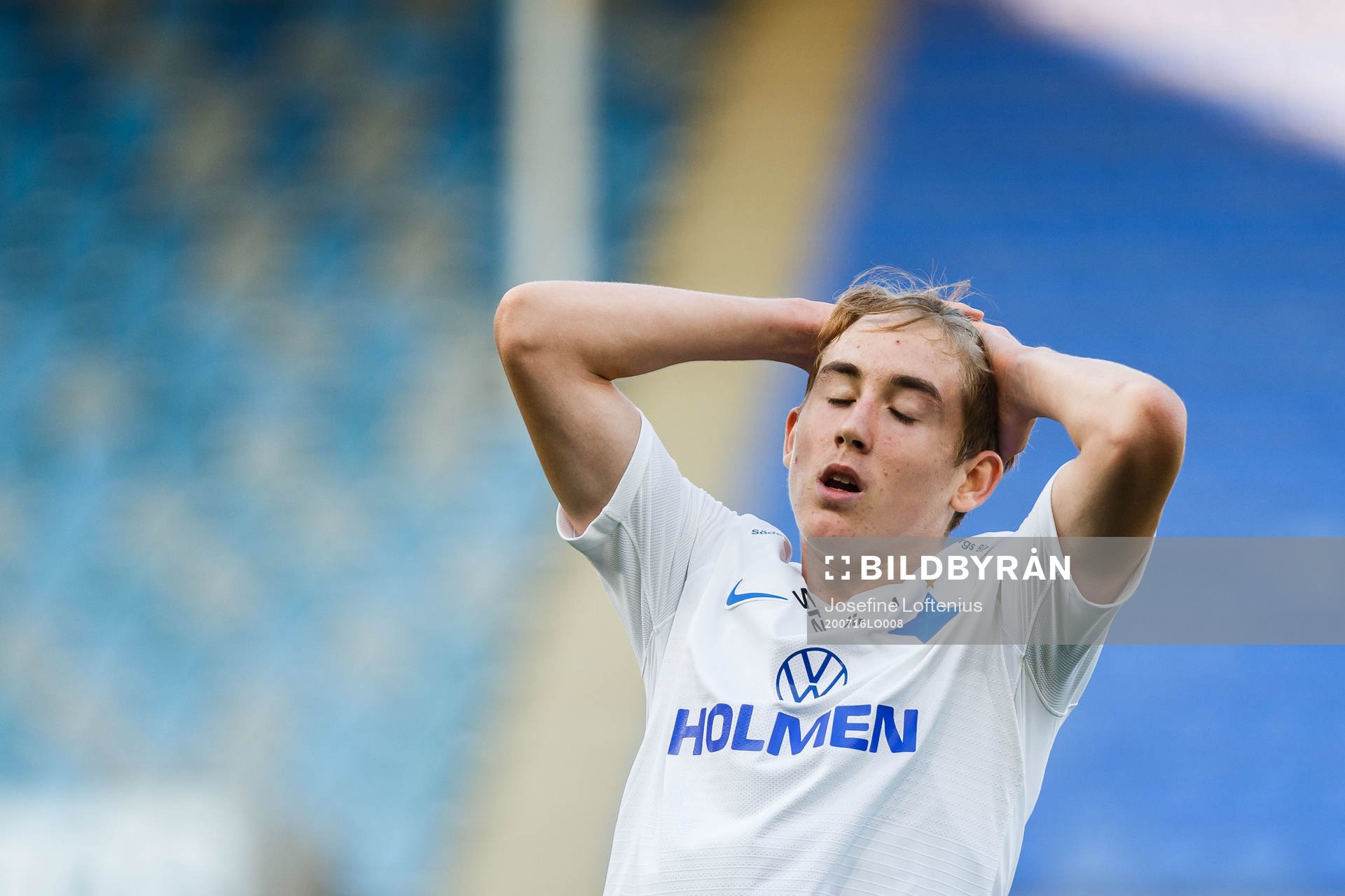 IFK Norrköpings Ísak Bergmann Jóhannesson deppar