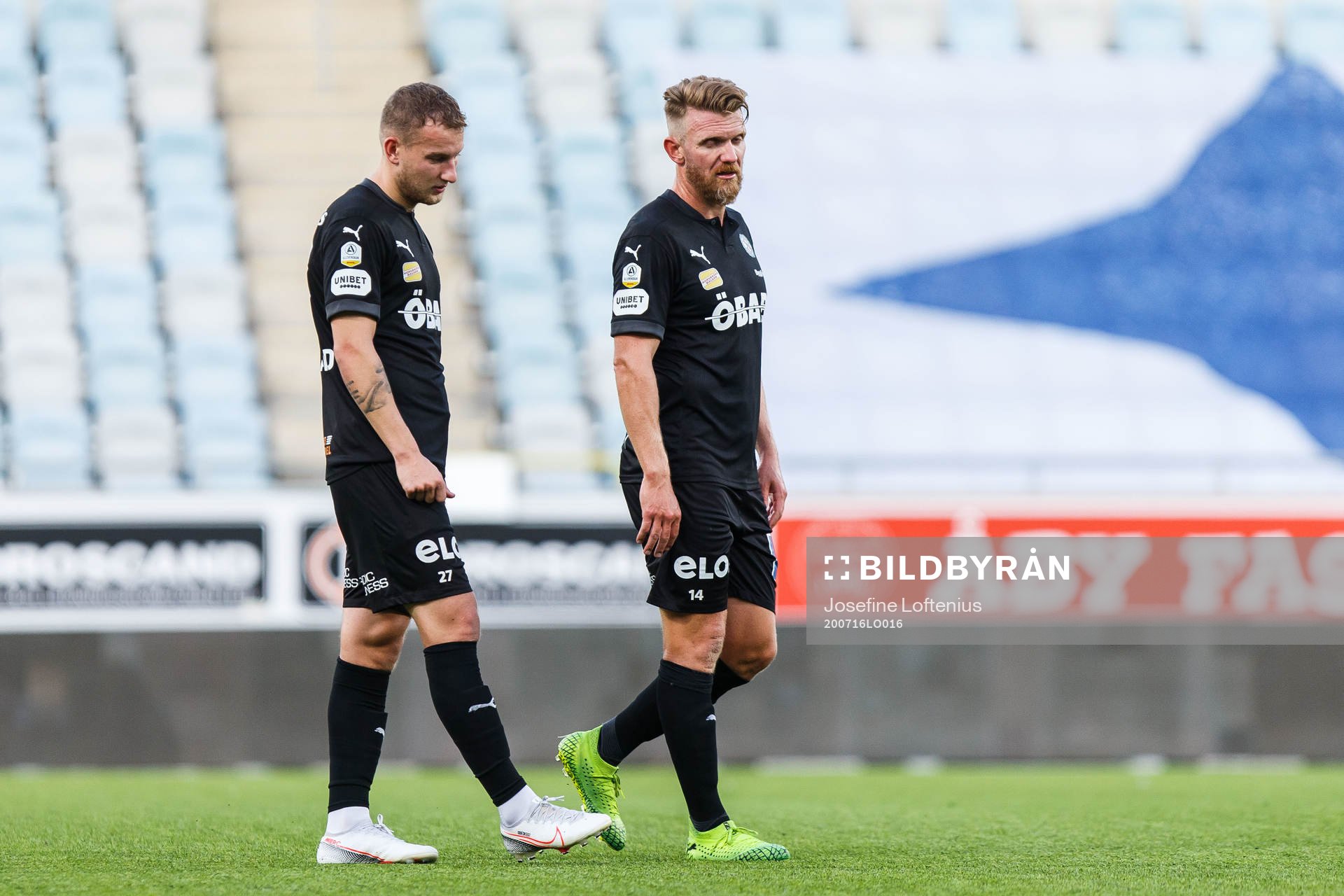 Örebros Andreas Skovgaard och Michael Almebäck deppar