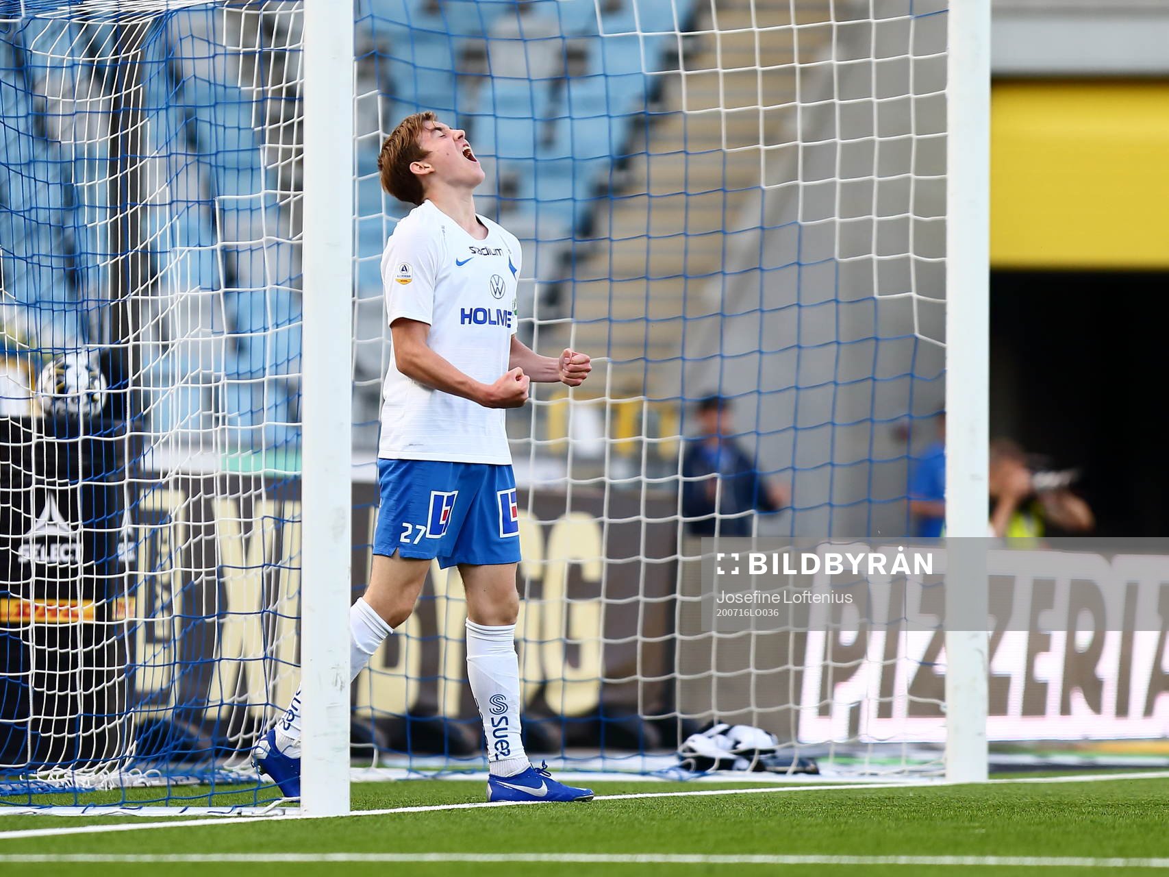IFK Norrköpings Ísak Bergmann Jóhannesson jublar