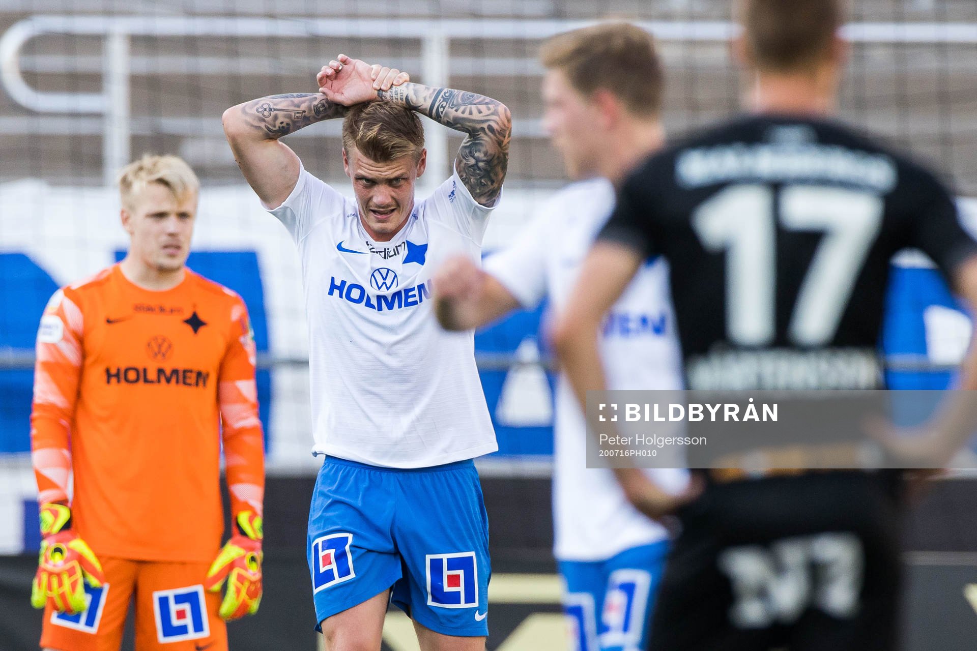 IFK Norrköpings Eric Smith har ont
