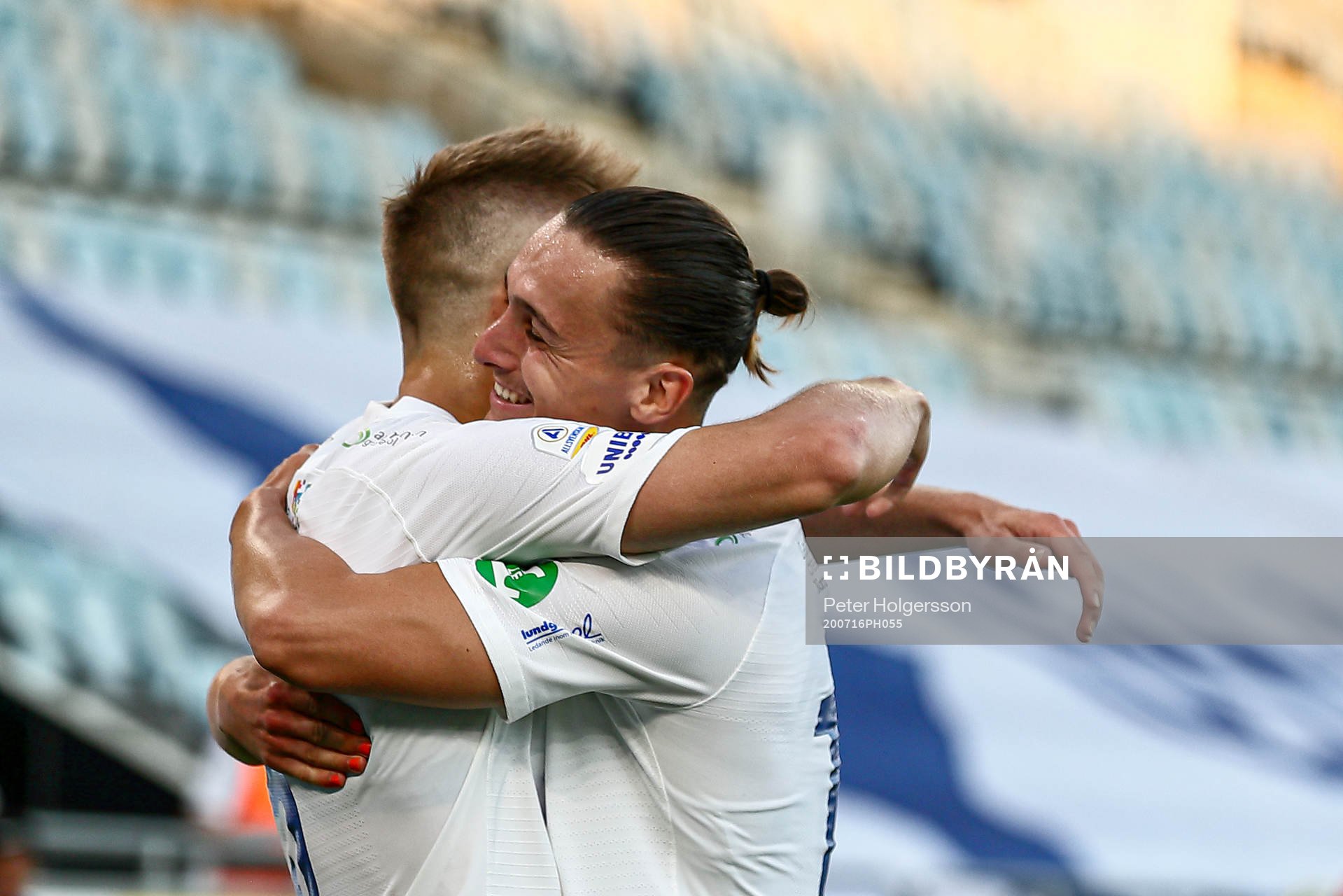 IFK Norrköpings Christoffer Nyman och Jonathan Levi jublar