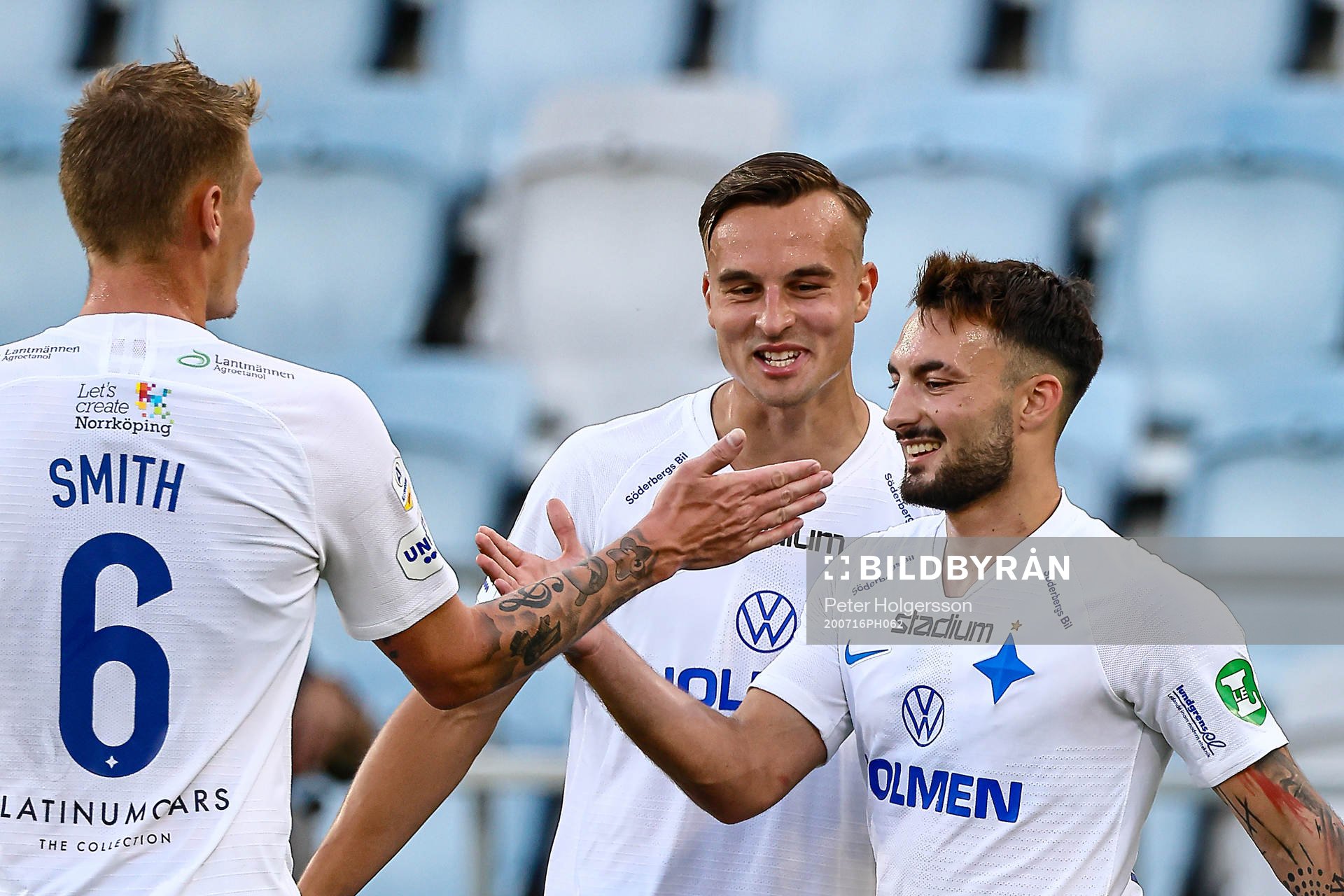 IFK Norrköpings Eric Smith, Henrik Castegren och Sead