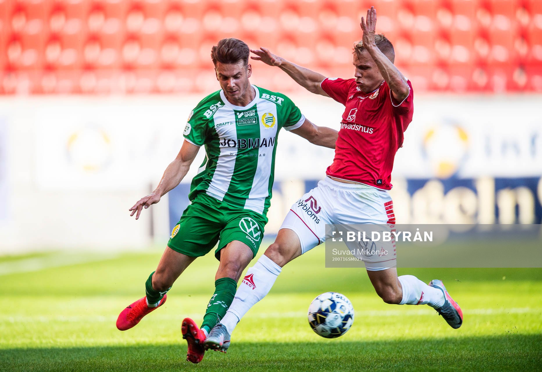 Kalmars Sebastian Ring och Hammarbys Alexander Kacaniklic