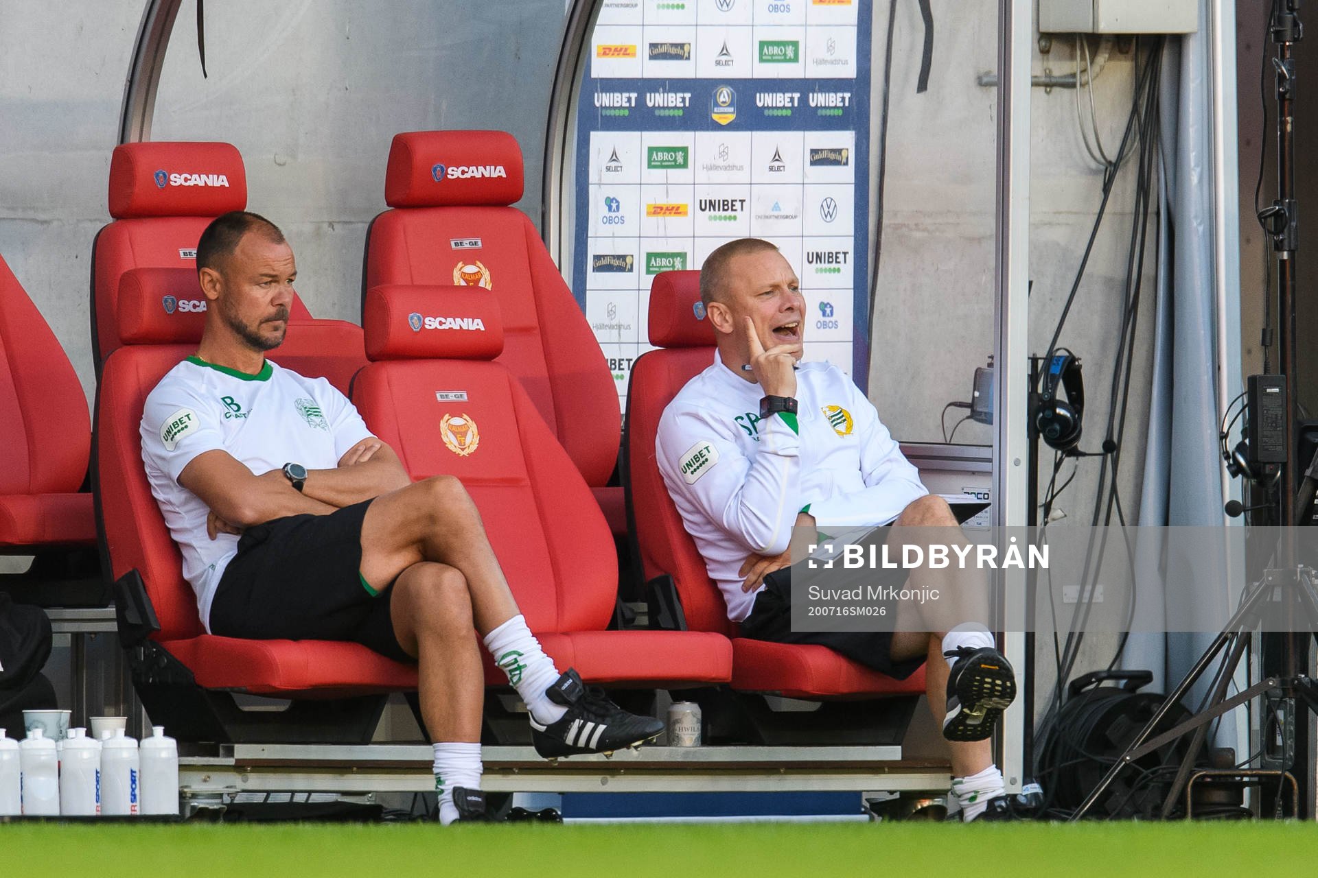 Hammarbys assisterande tränare Joachim Björklund och