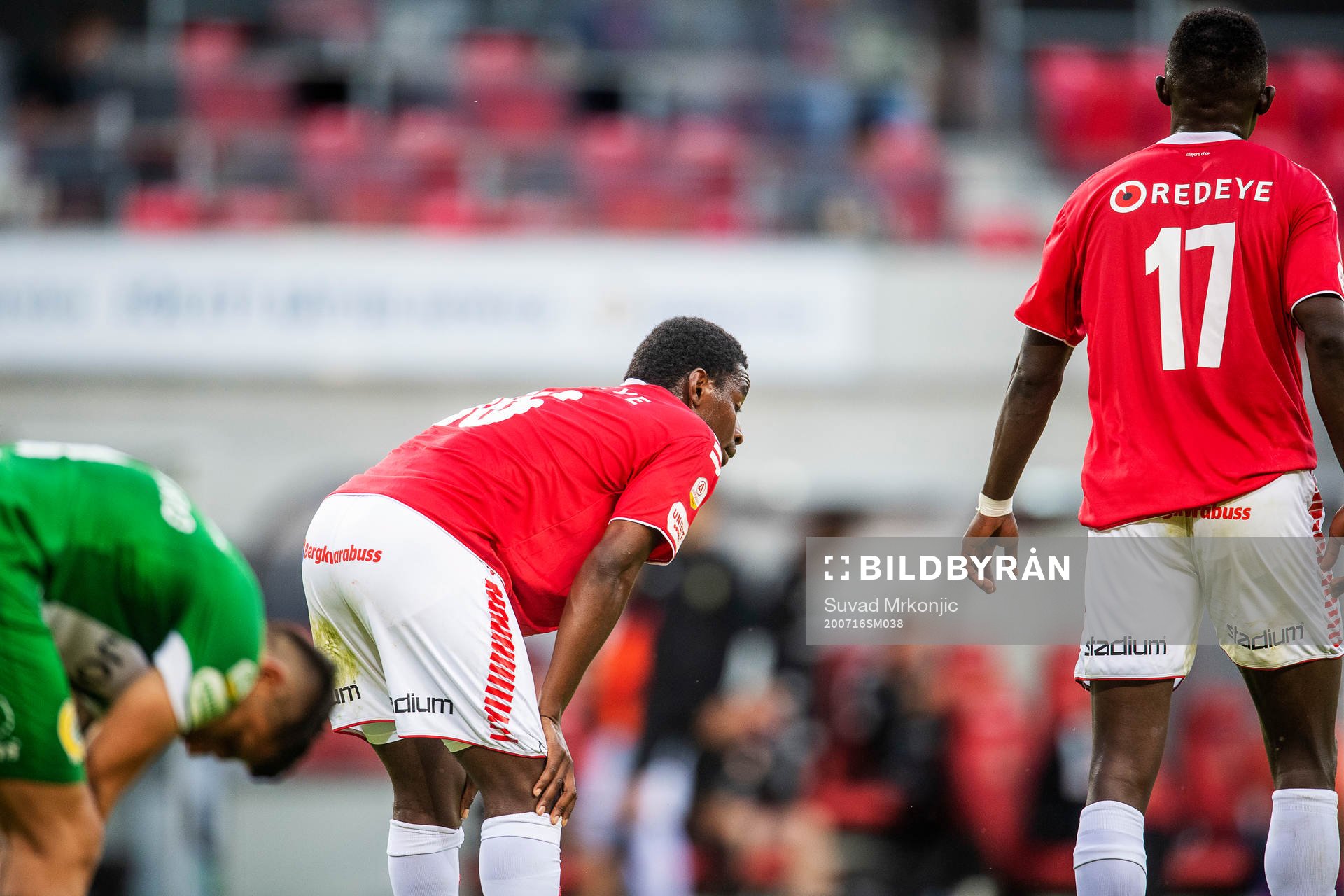 Kalmars York Rafael och Gbenga Arokoyo deppar