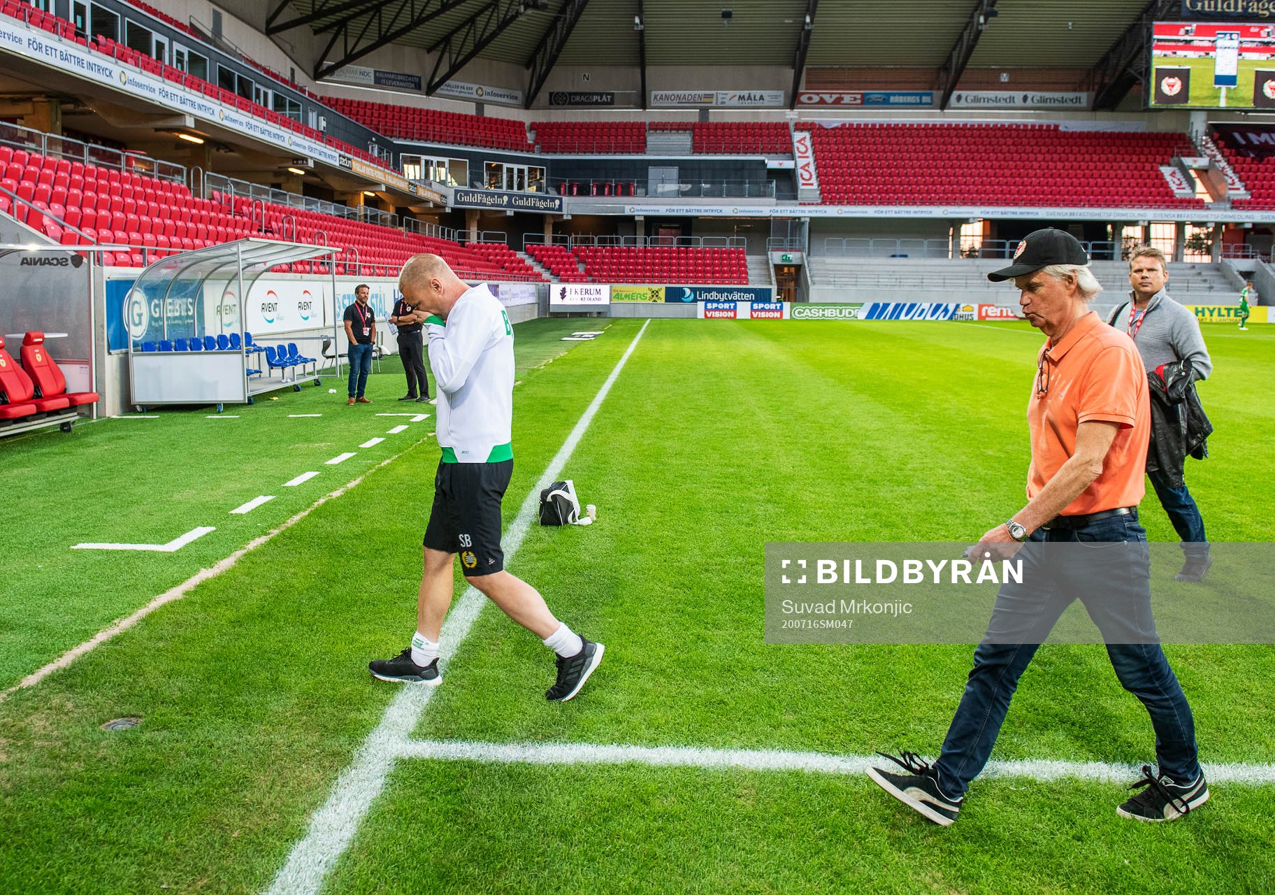 Hammarbys tränare Stefan Billborn och Kalmars tränare
