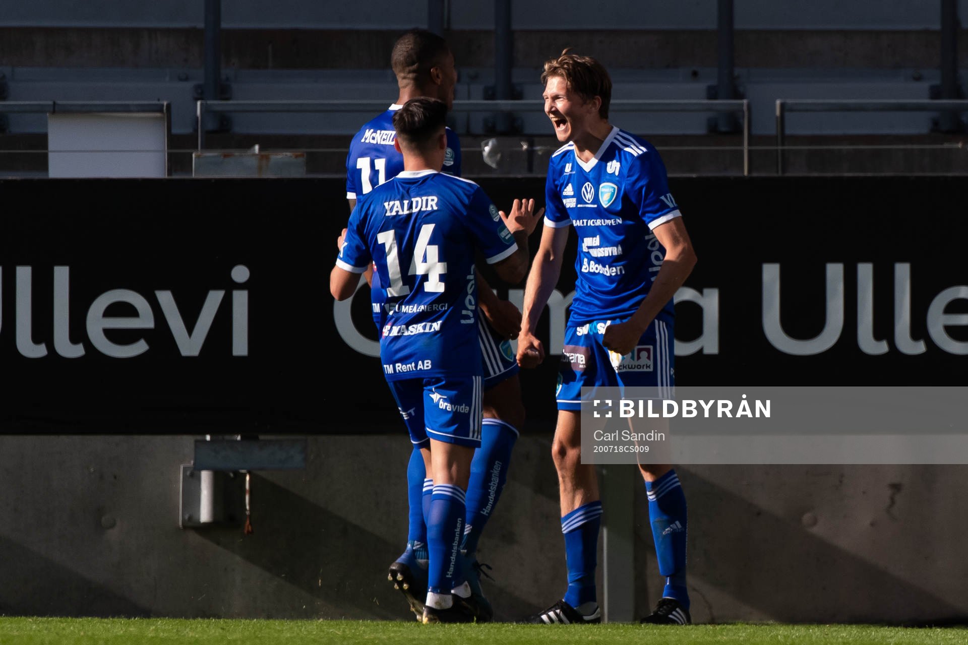 Umeås Mikael Wikström jublar
