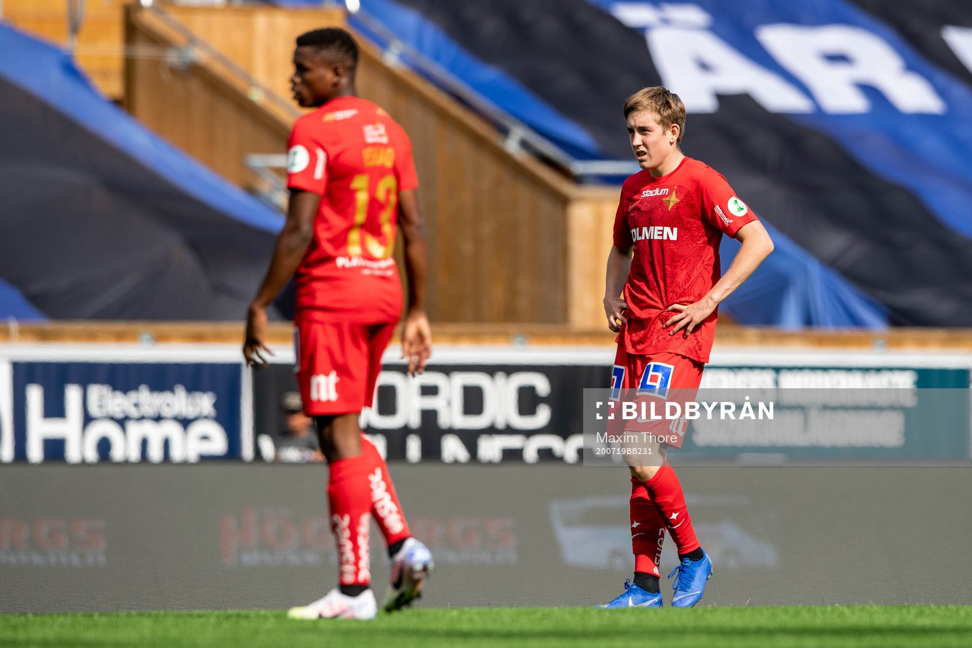 IFK Norrköpings Ísak Bergmann Jóhannesson deppar