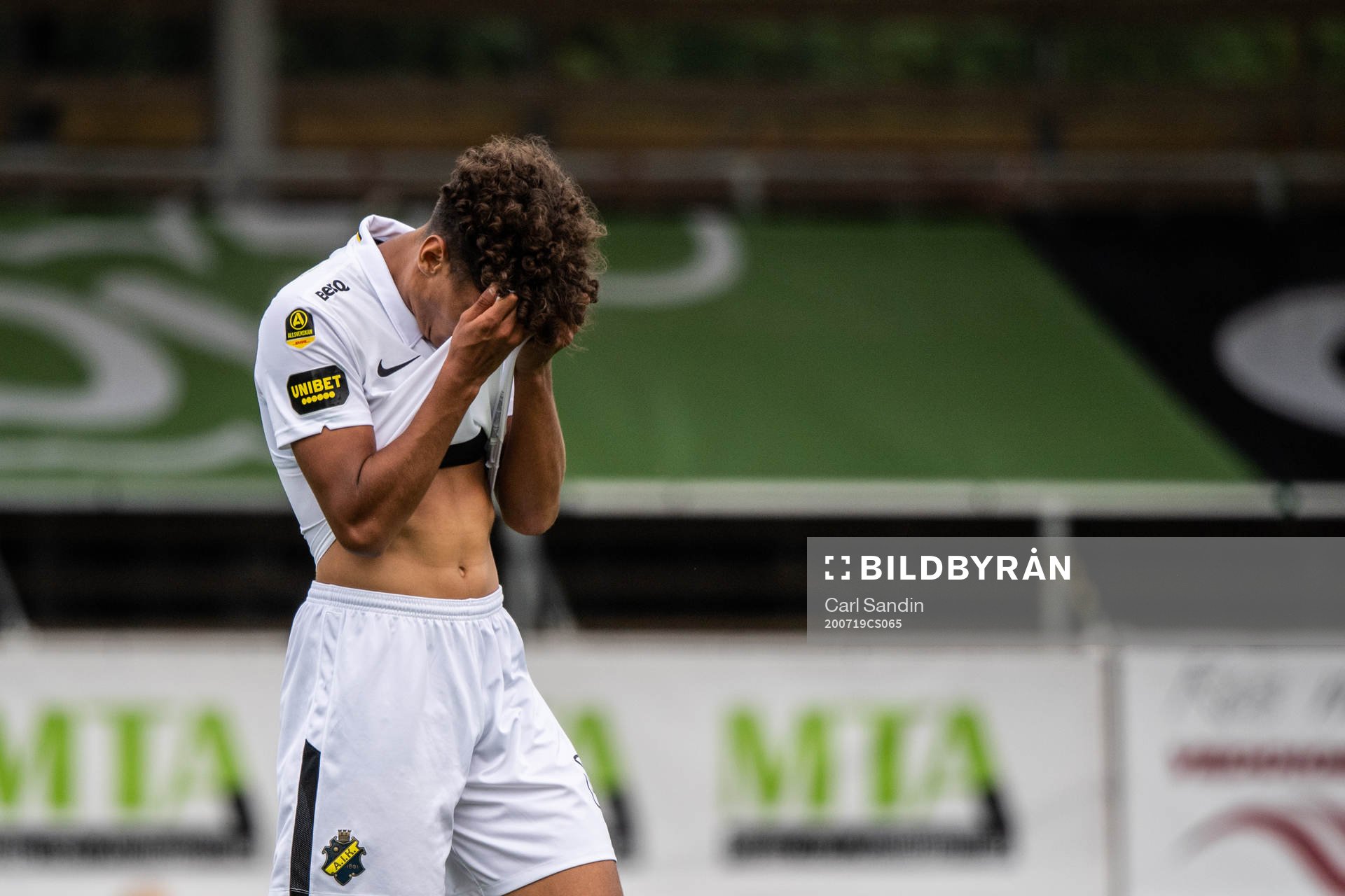 under fotbollsmatchen i Allsvenskan mellan Varberg och AIK