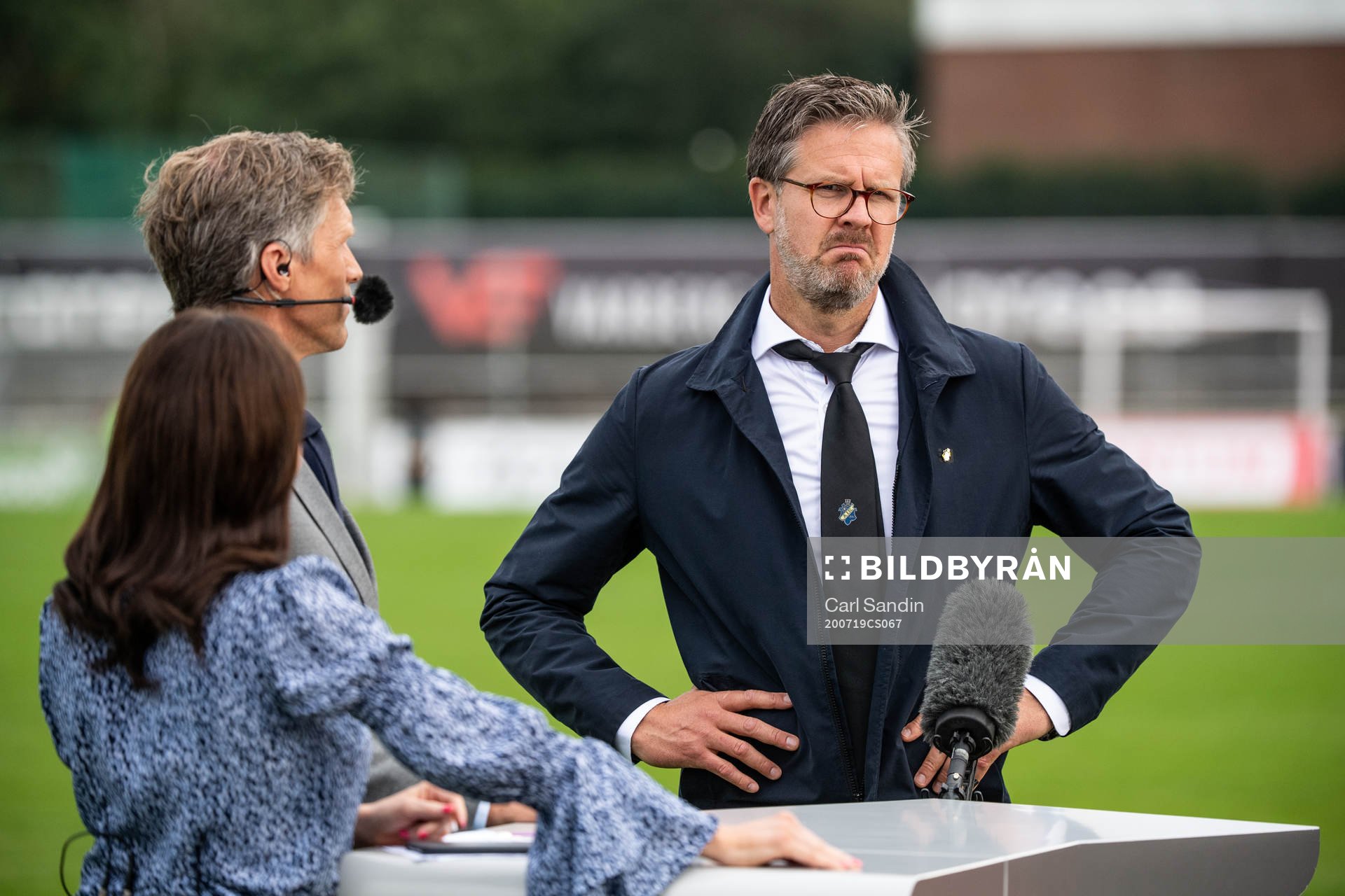 under fotbollsmatchen i Allsvenskan mellan Varberg och AIK