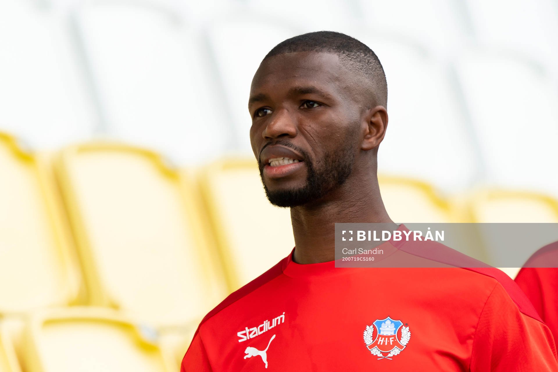 Helsingborgs Mohammed Abubakari på bänken
