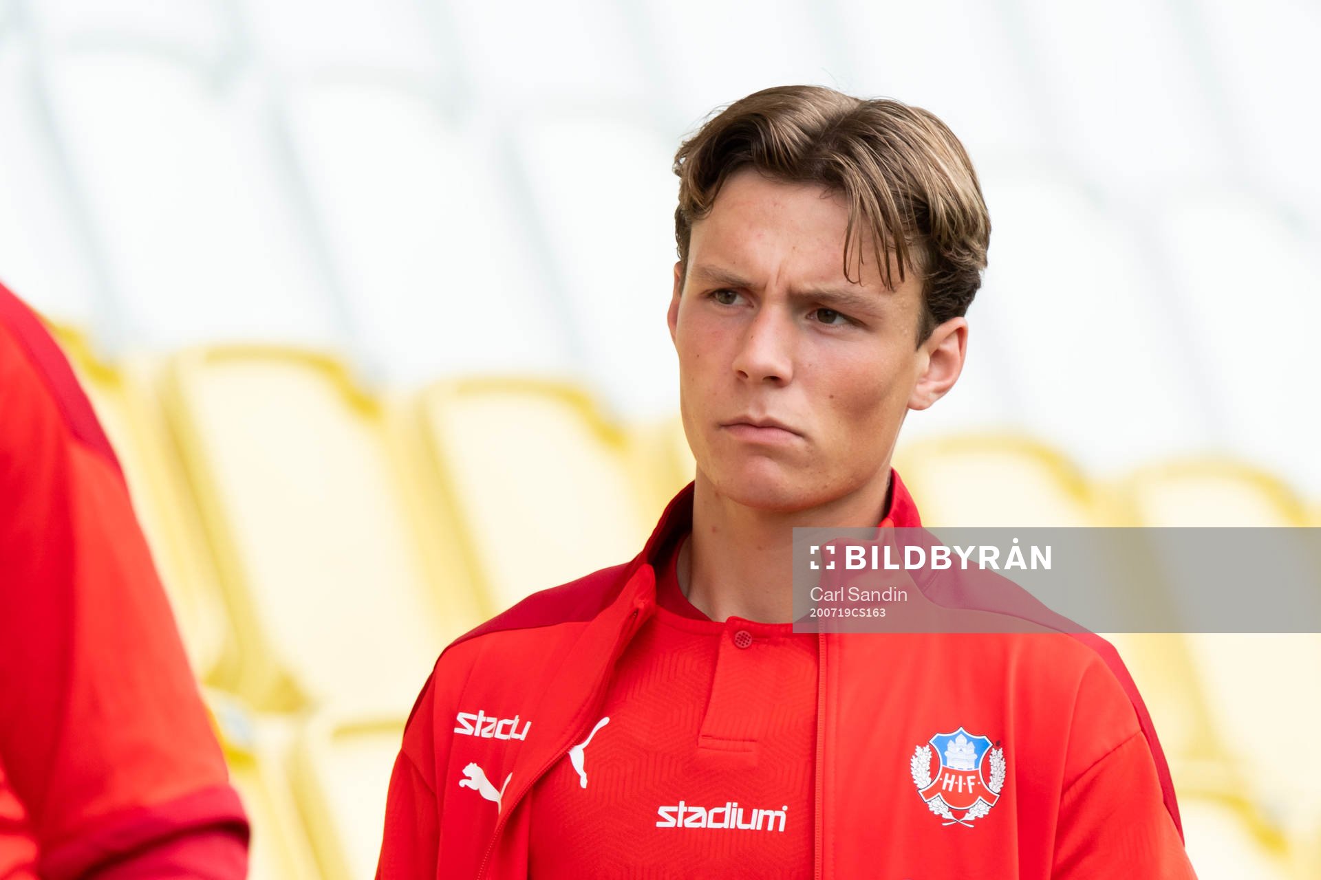 Helsingborgs Filip Sjöberg på bänken