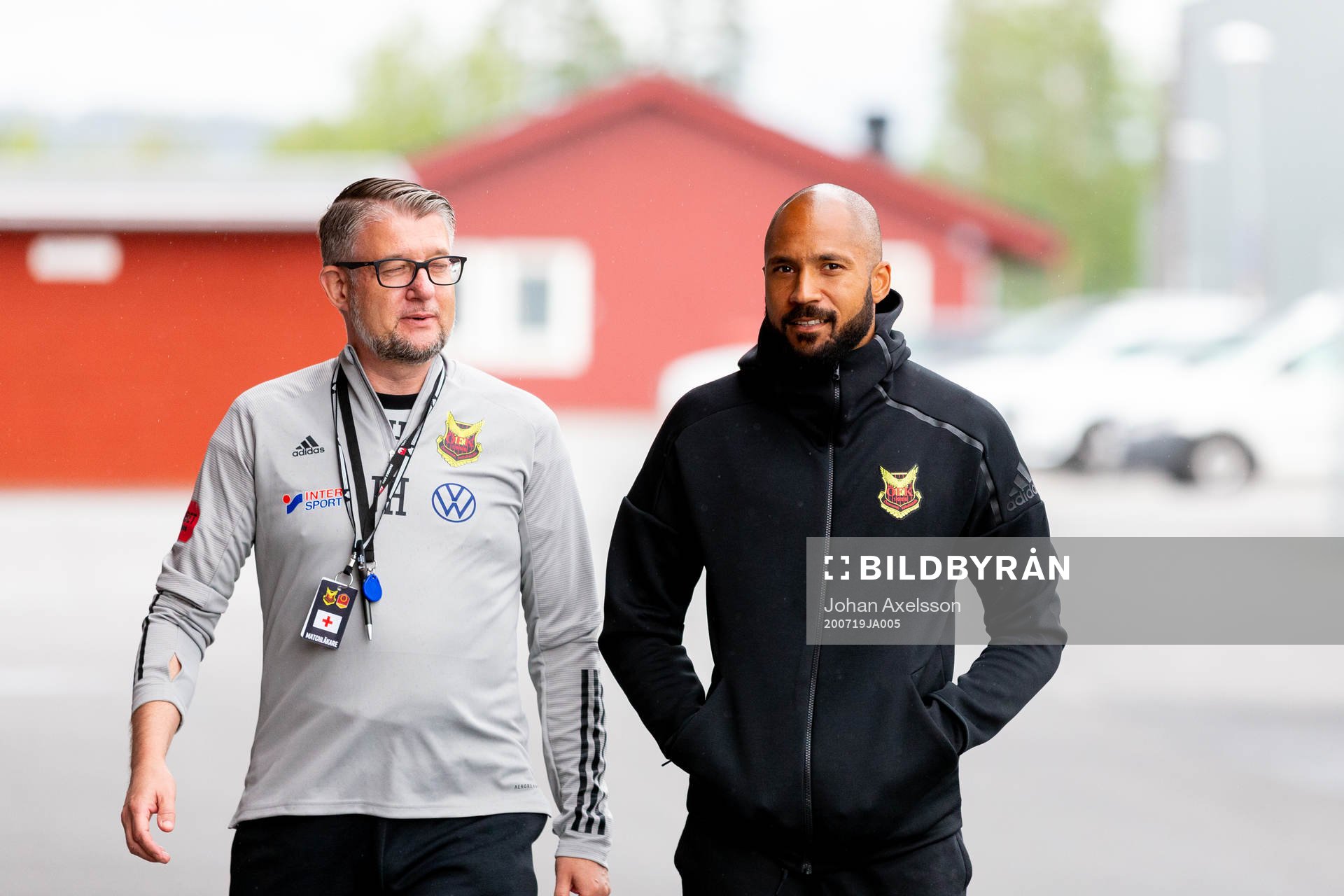 Östersunds läkare Jan Hansson och målvakt Aly Keita