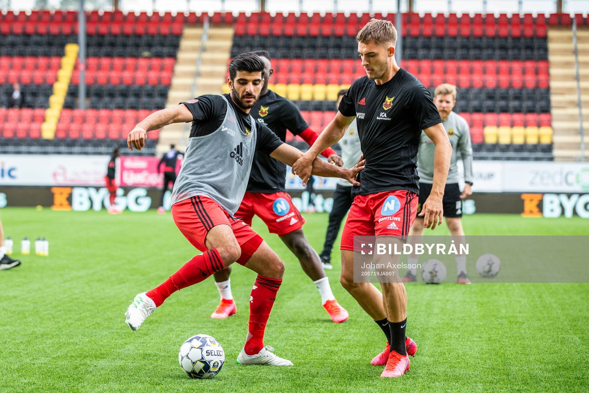 Östersunds Rewan Amin och Felix Hörberg