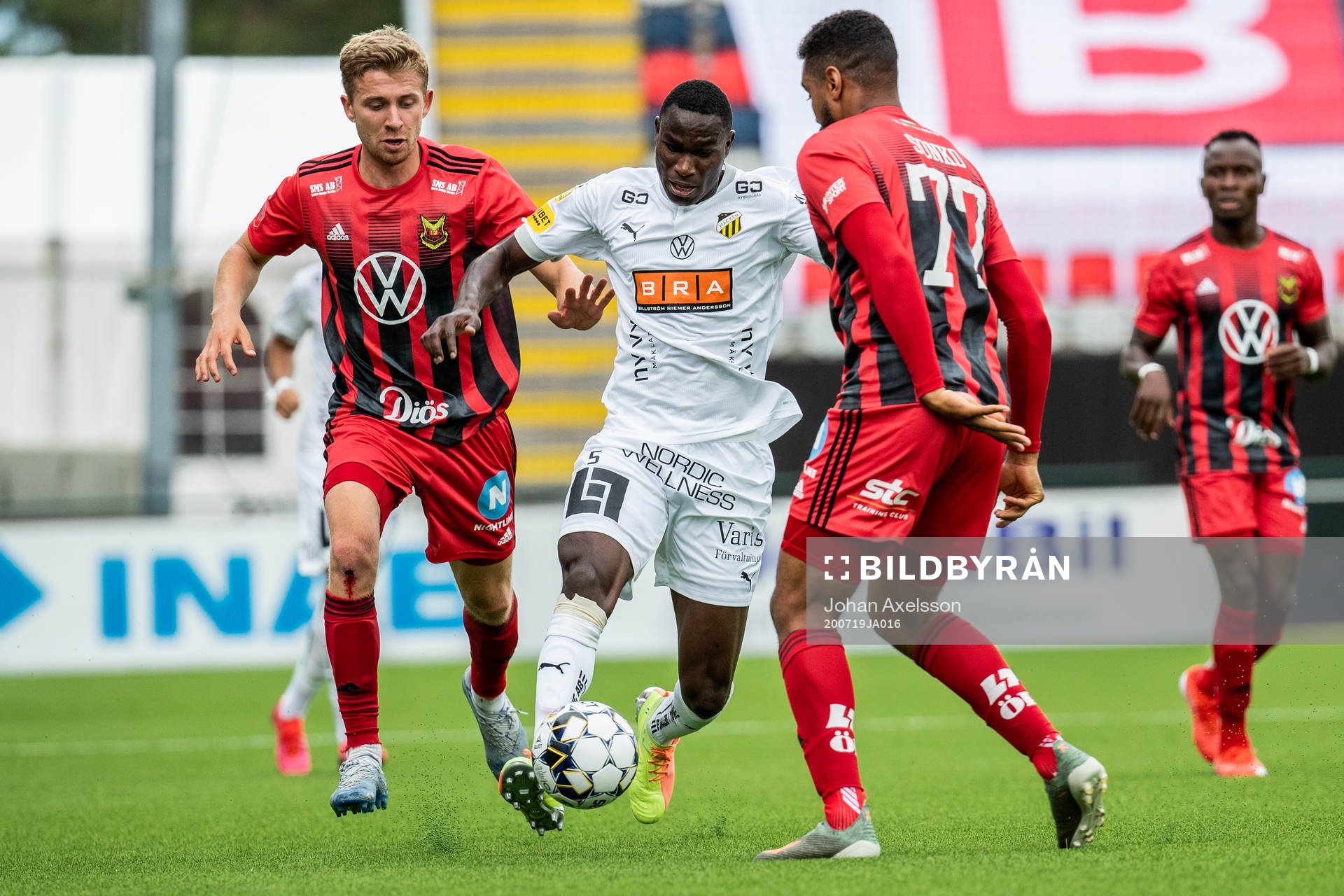Häckens Godswill Ekpolo mot Östersunds Ludvig Fritzson