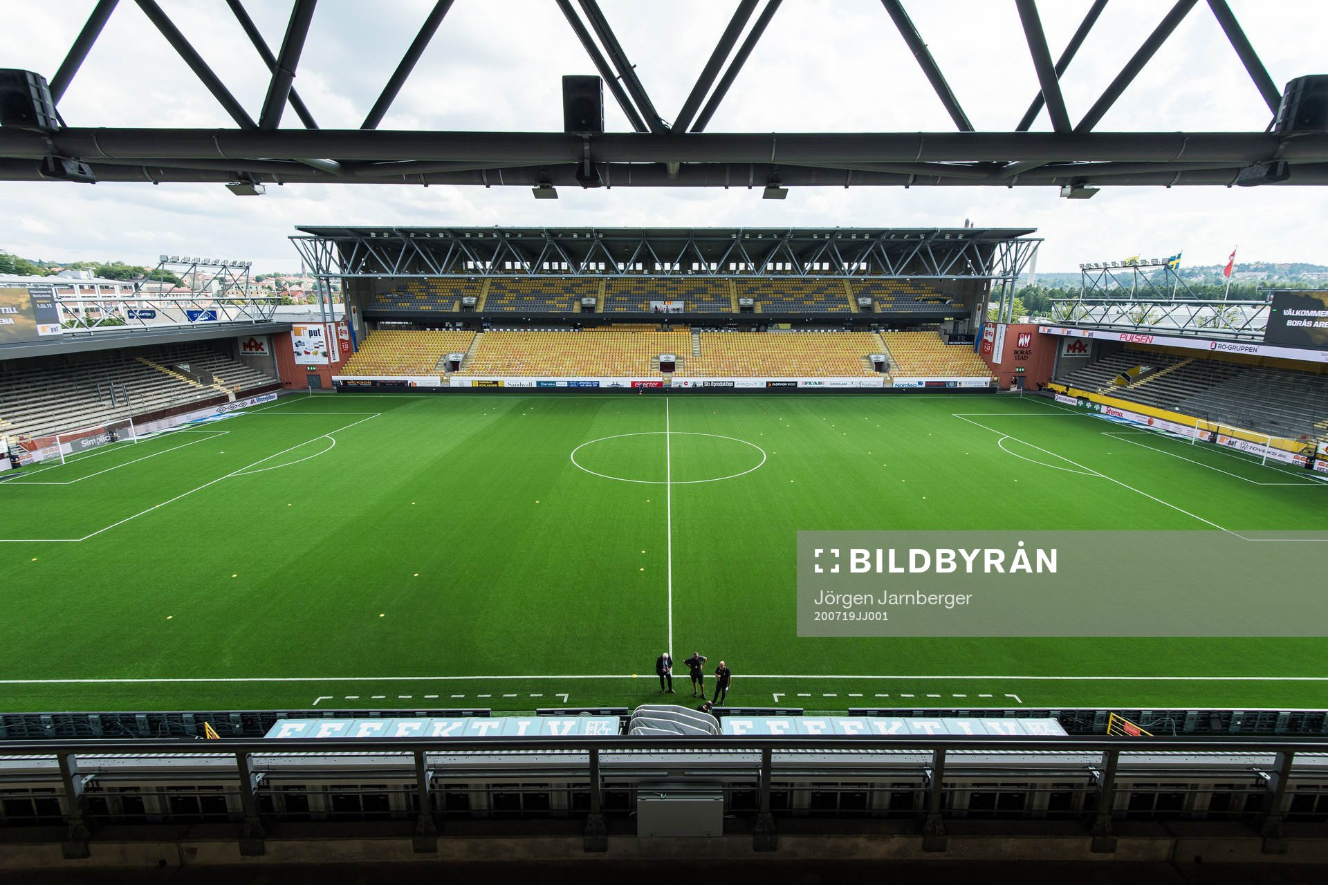 Borås arena interiört inför fotbollsmatchen i Allsvenskan mellan Elfsborg och Djurgården den 19 juli 2020 i Borås.