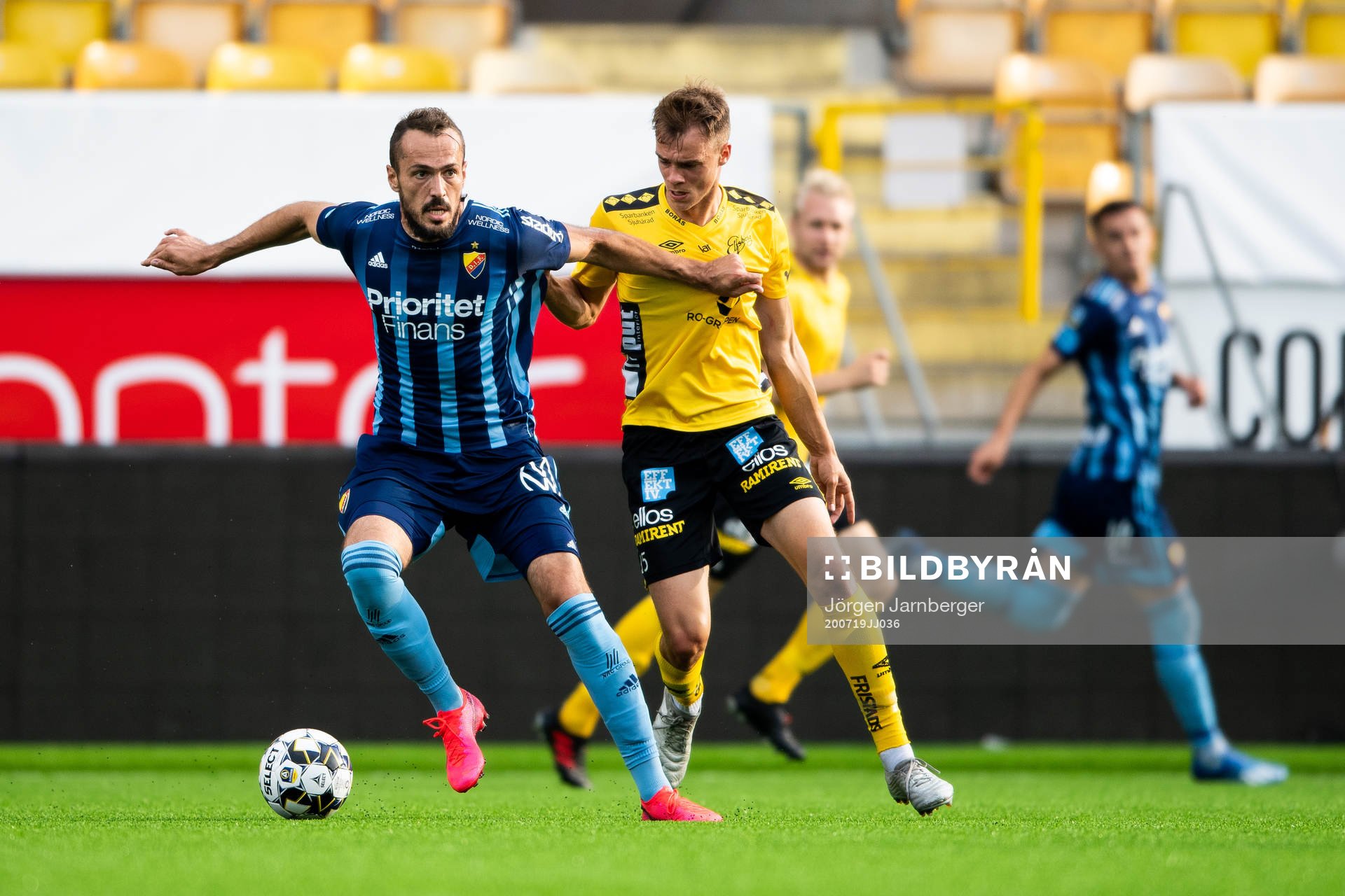 Djurgårdens Emir Kujovic och Elfsborgs Leo Väisänen