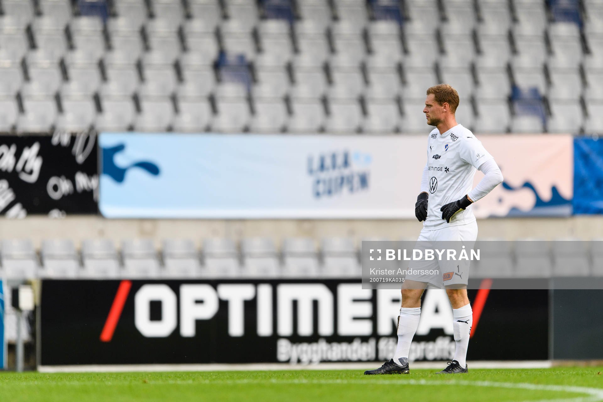 Halmstads målvakt Malkolm Nilsson Säfqvist
