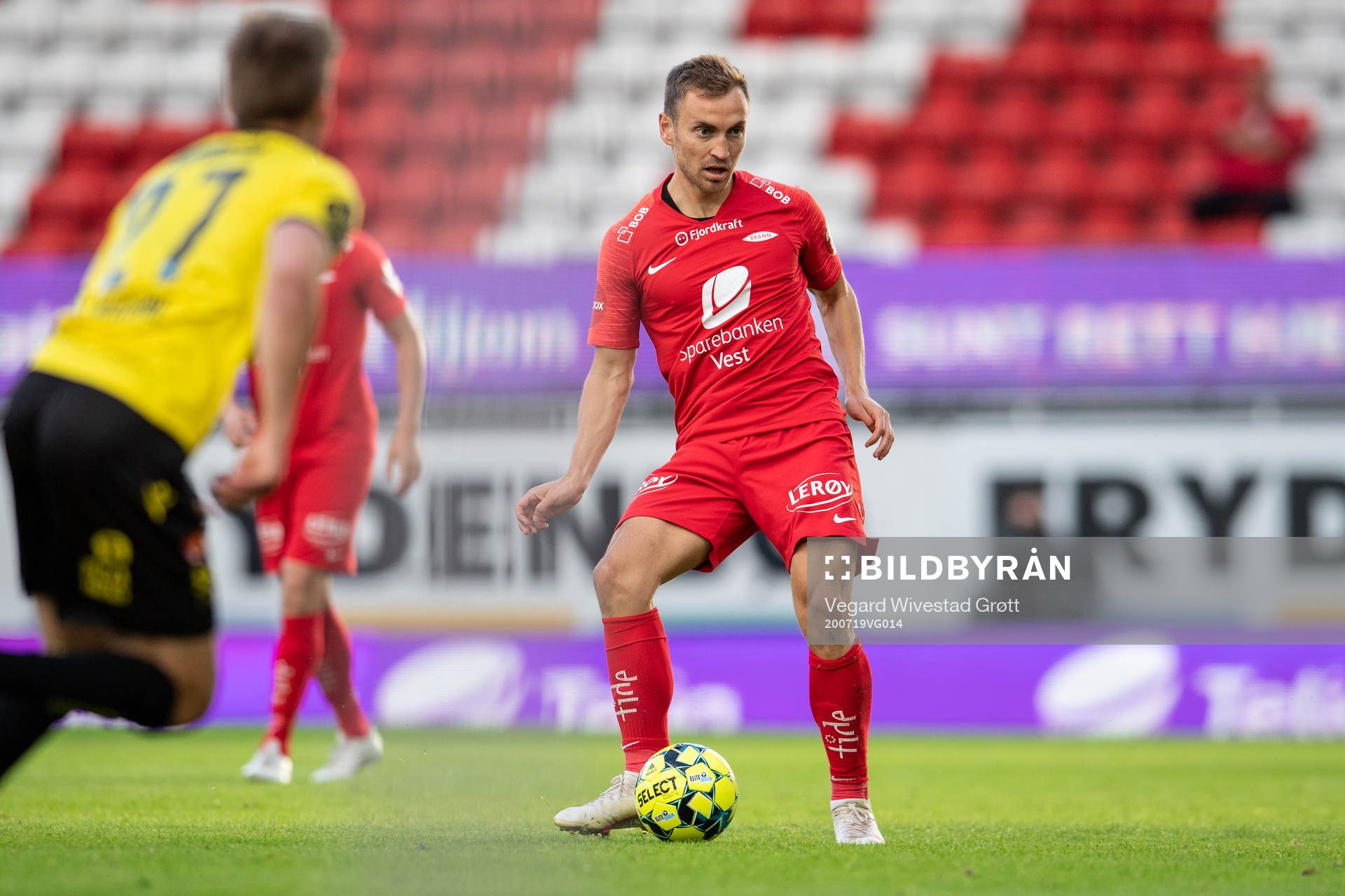 Amer Ordagic of Brann during the Eliteserien football match between Brann and Start on July 19, 2020 in Bergen.