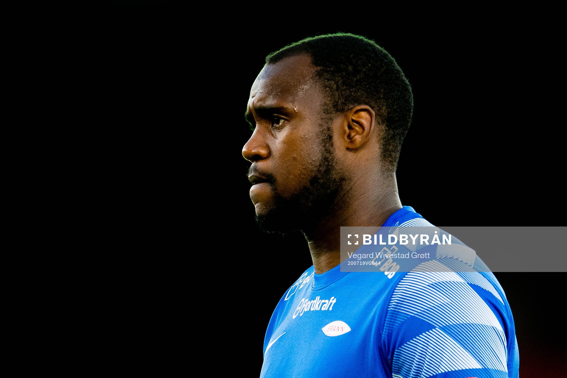 Goalkeeper Ali Nadhoim Ahamada of Brann after the Eliteserien football match between Brann and Start on July 19, 2020 in Bergen.