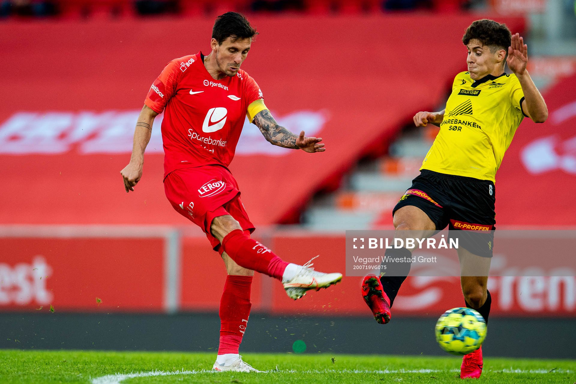 Daniel Alexander Pedersen of Brann and Eman Markovic of