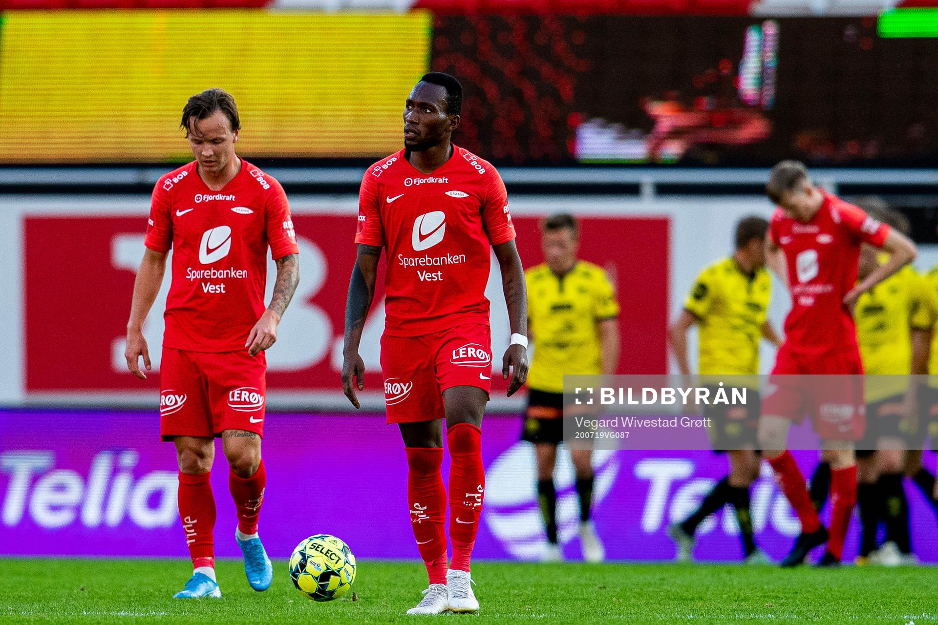 Daouda Bamba of Brann looks dejected