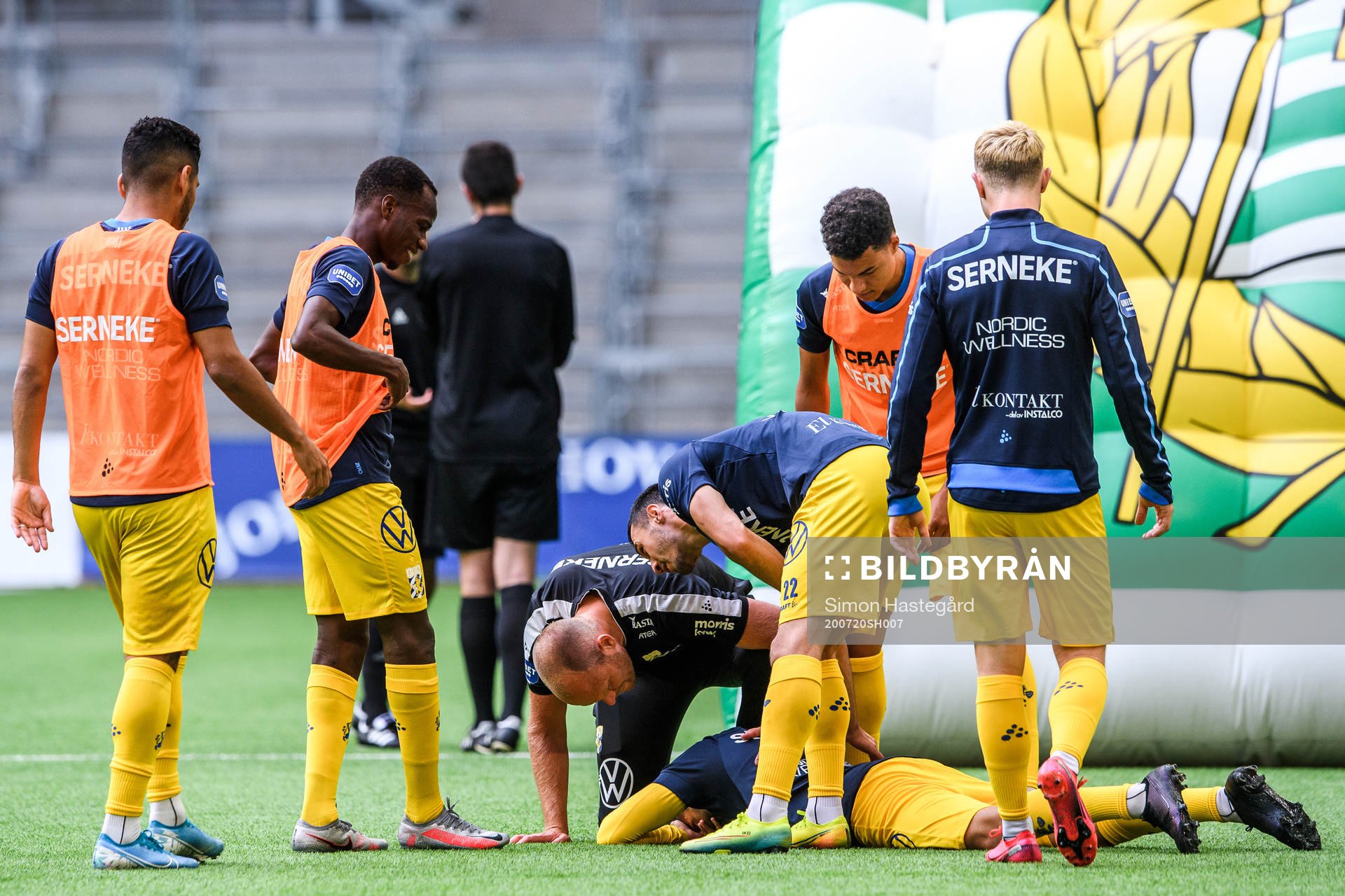 IFK Göteborgs Sargon Abraham har ont