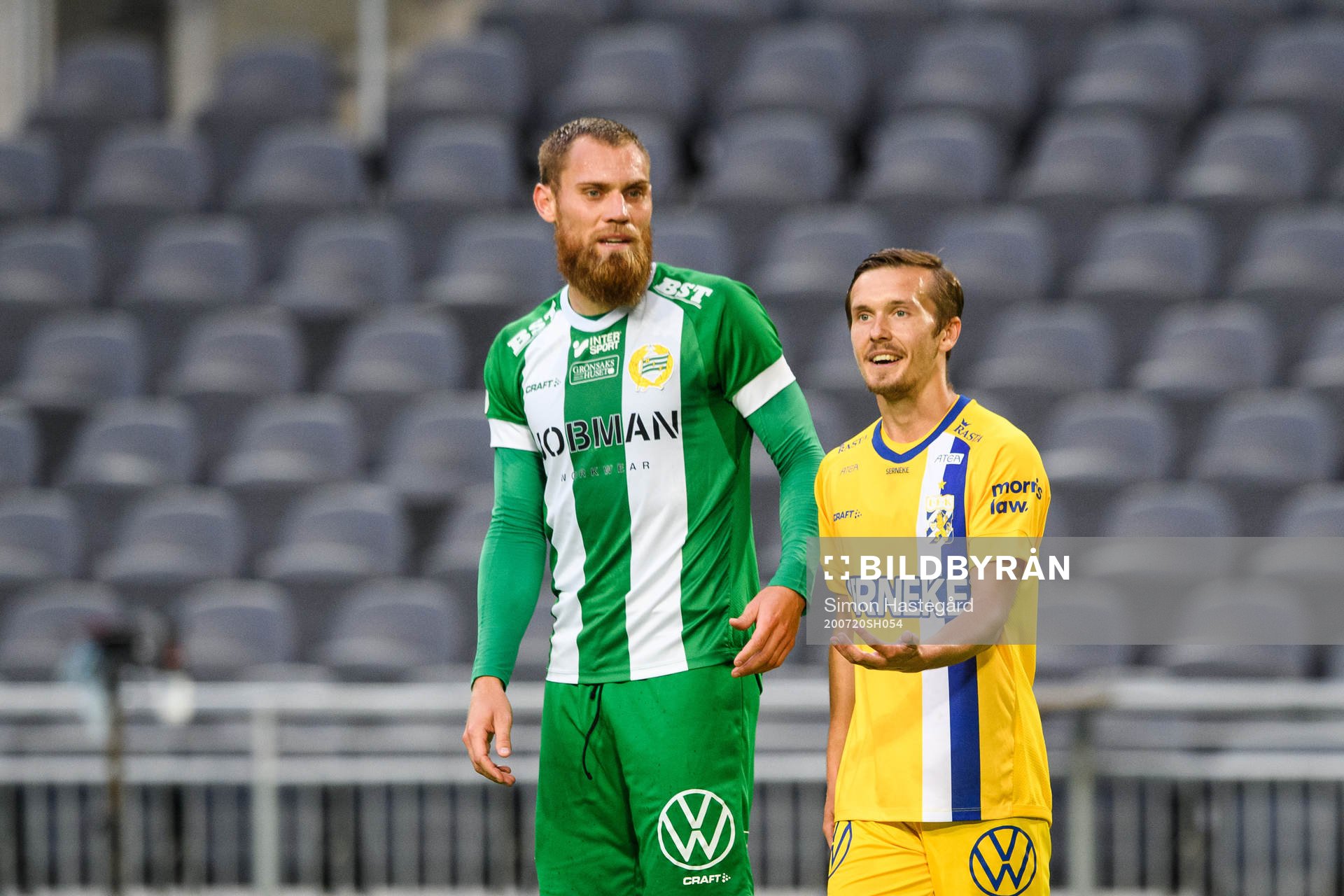 Hammarbys David Fällman och IFK Göteborgs Patrik Karlsson