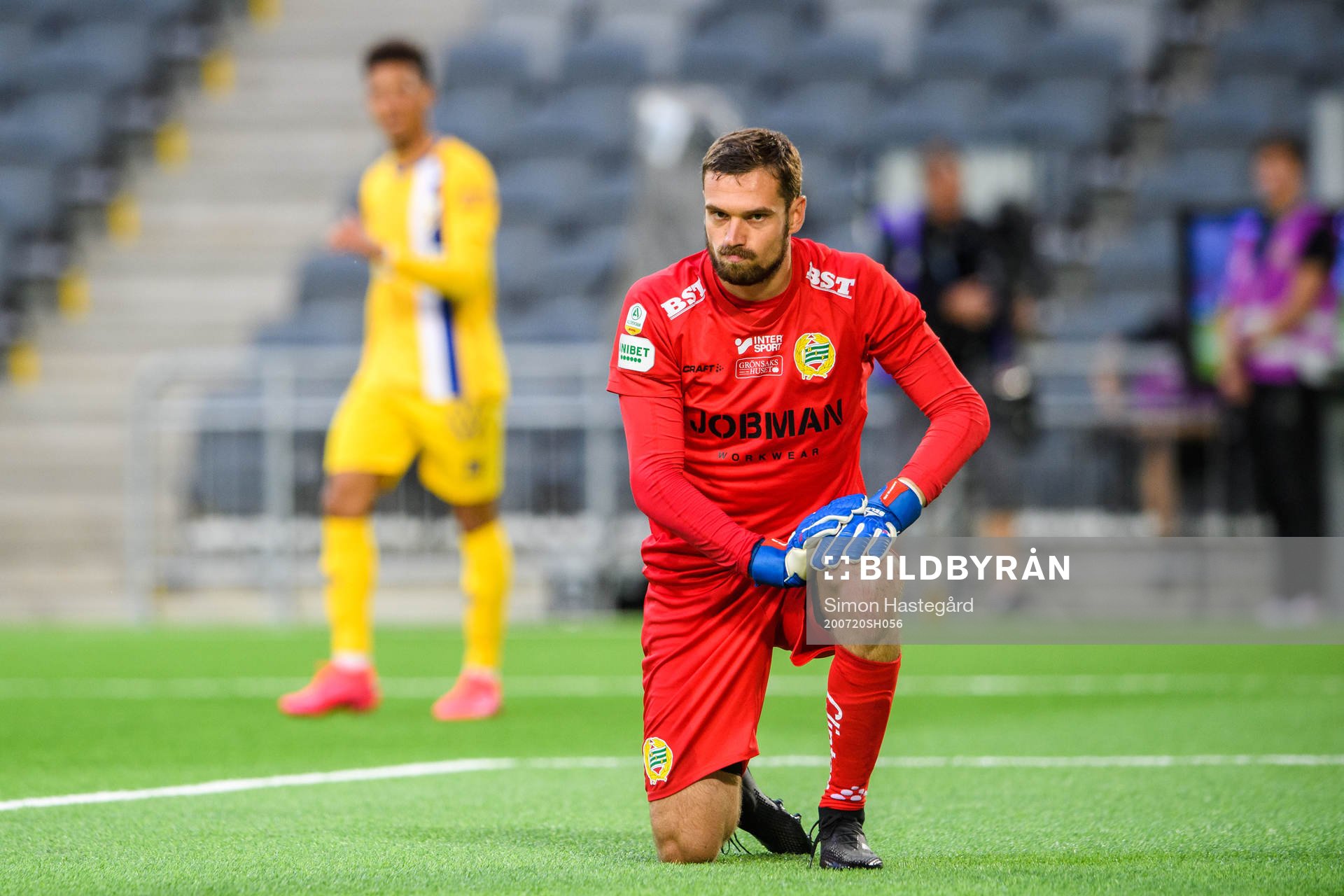 Hammarbys målvakt Davor Blazevic deppar