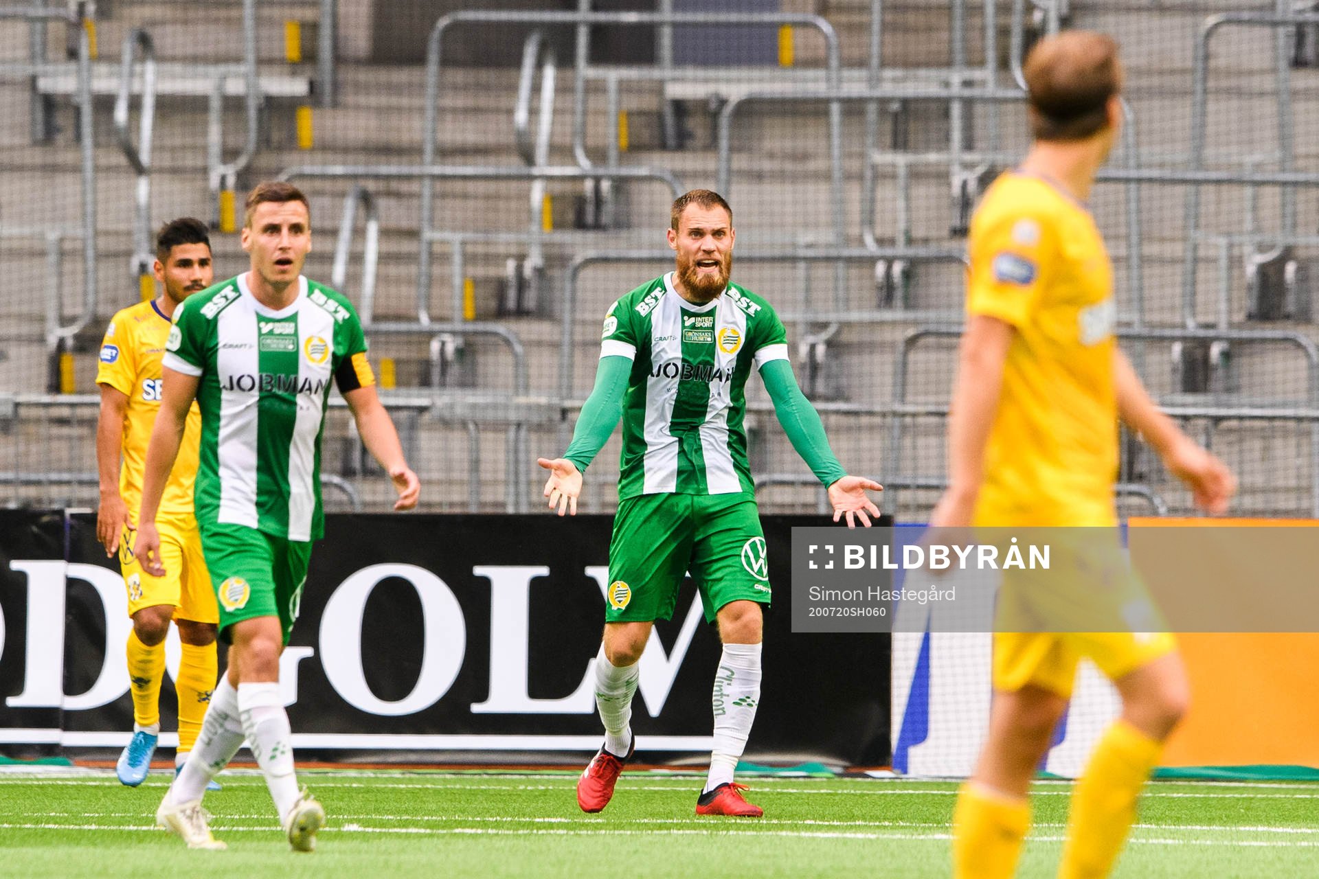 Hammarbys David Fällman reagerar