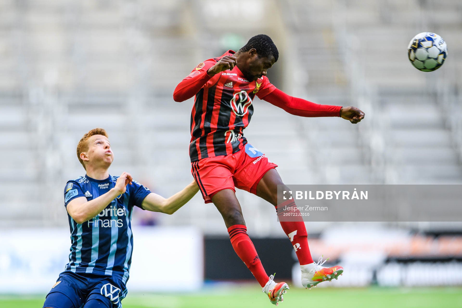 Djurgårdens Aslak Witry och Östersunds Kalpi Wilfried