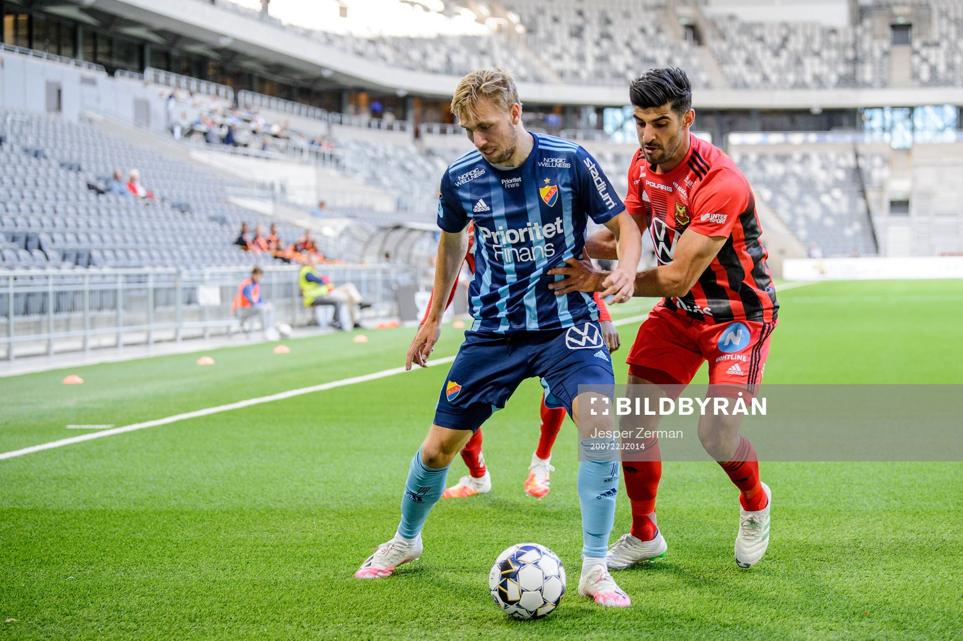 Djurgårdens Jonathan Ring och Östersunds Rewan Amin