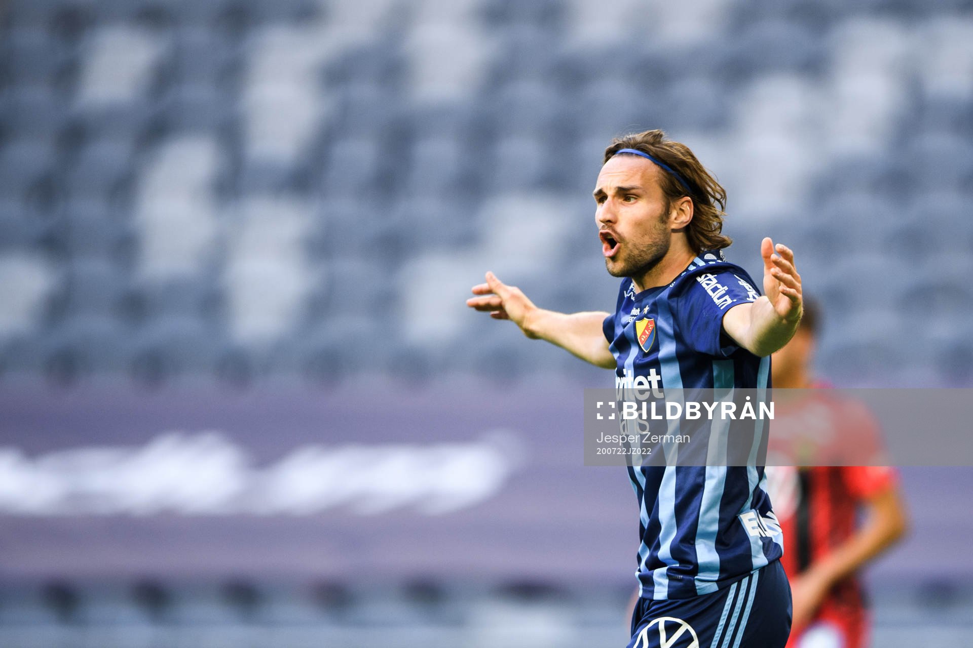 Djurgårdens Kevin Walker reagerar