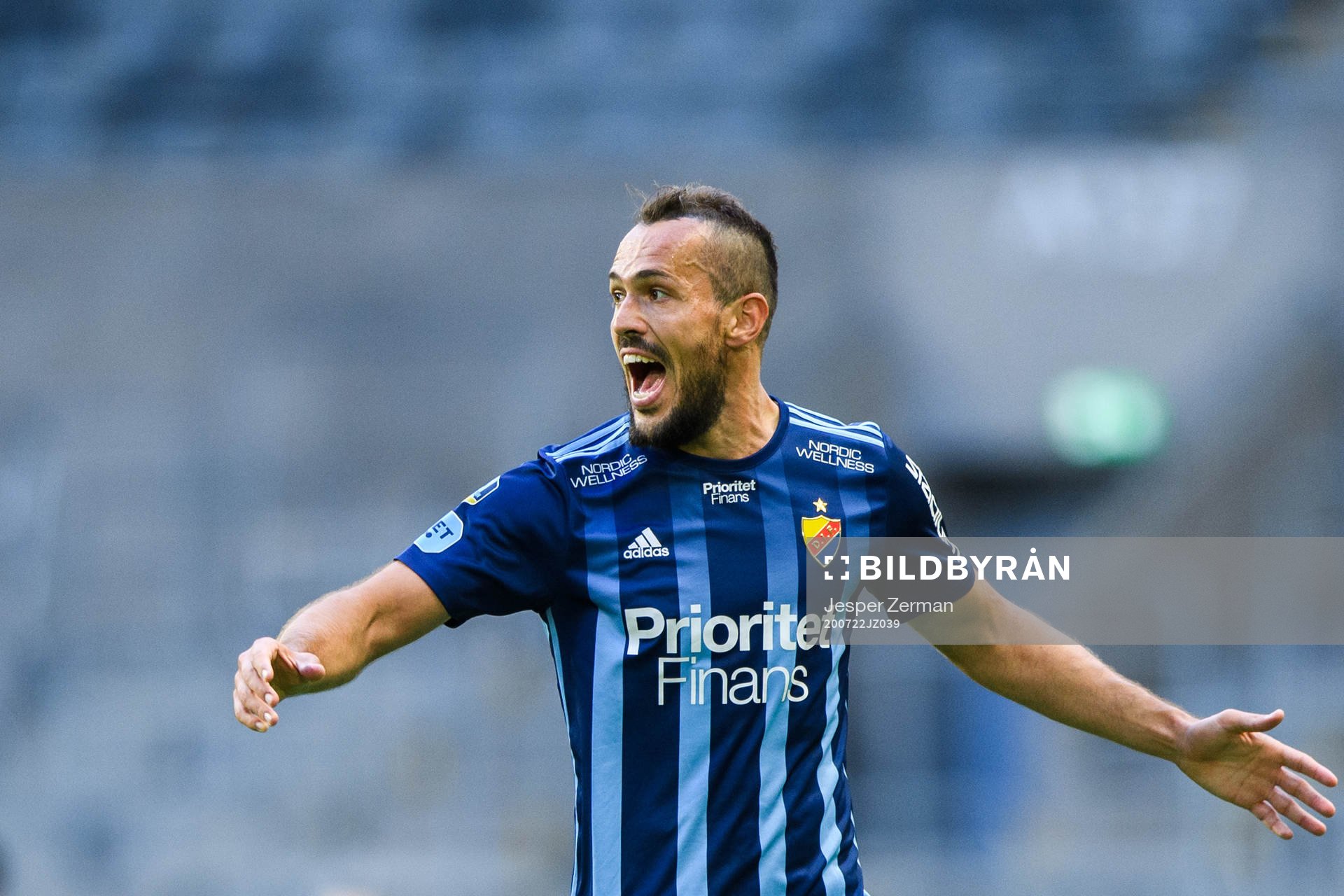 Djurgårdens Emir Kujovic reagerar
