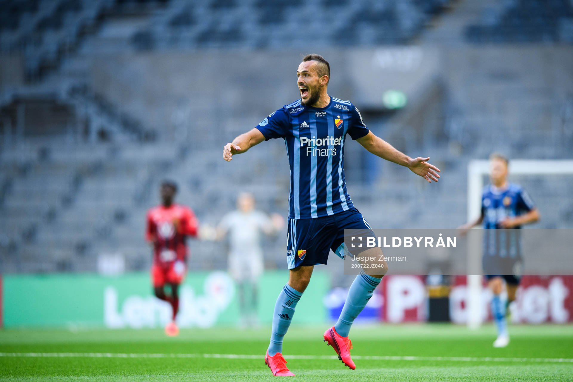 Djurgårdens Emir Kujovic reagerar
