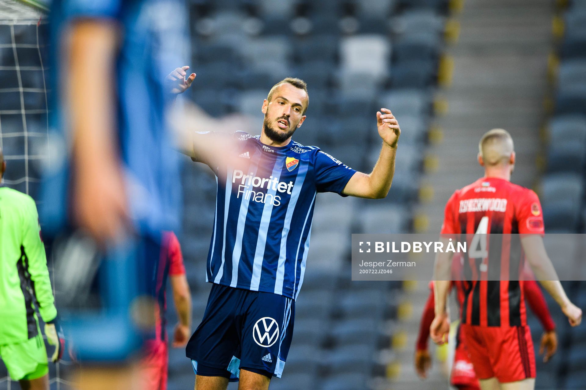 Djurgårdens Emir Kujovic deppar