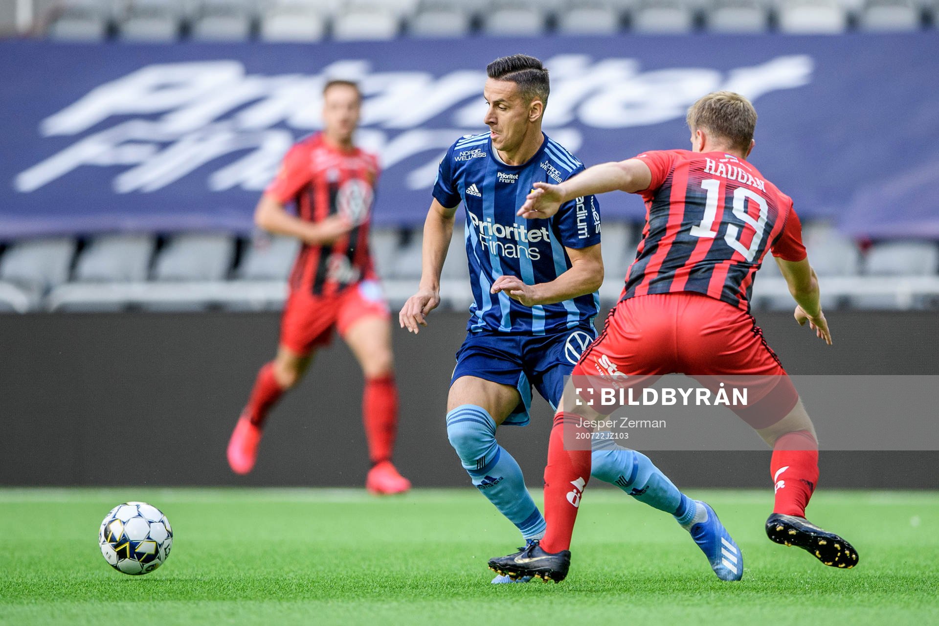 Djurgårdens Haris Radetinac och Östersunds Eirik Haugan