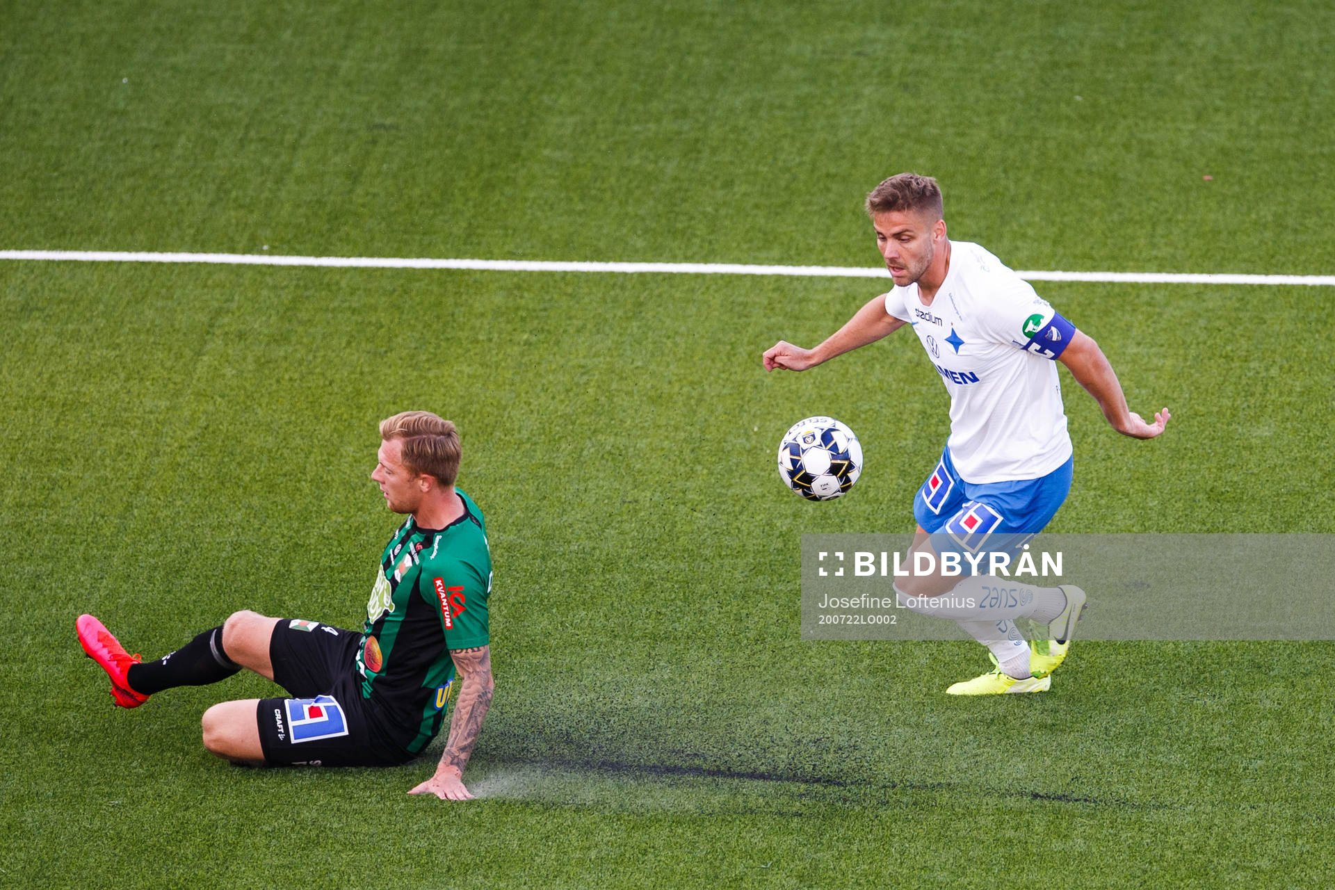Varbergs Jesper Modig och IFK Norrköpings Christoffer Nyman