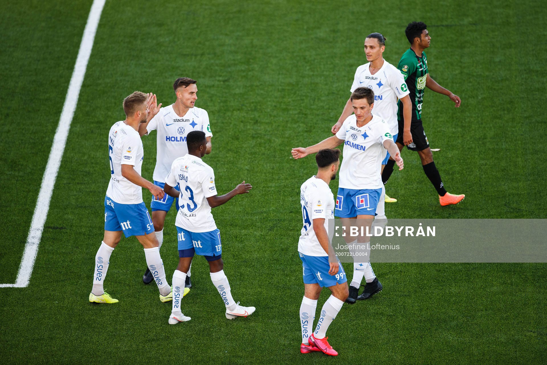 IFK Norrköpings spelare jublar