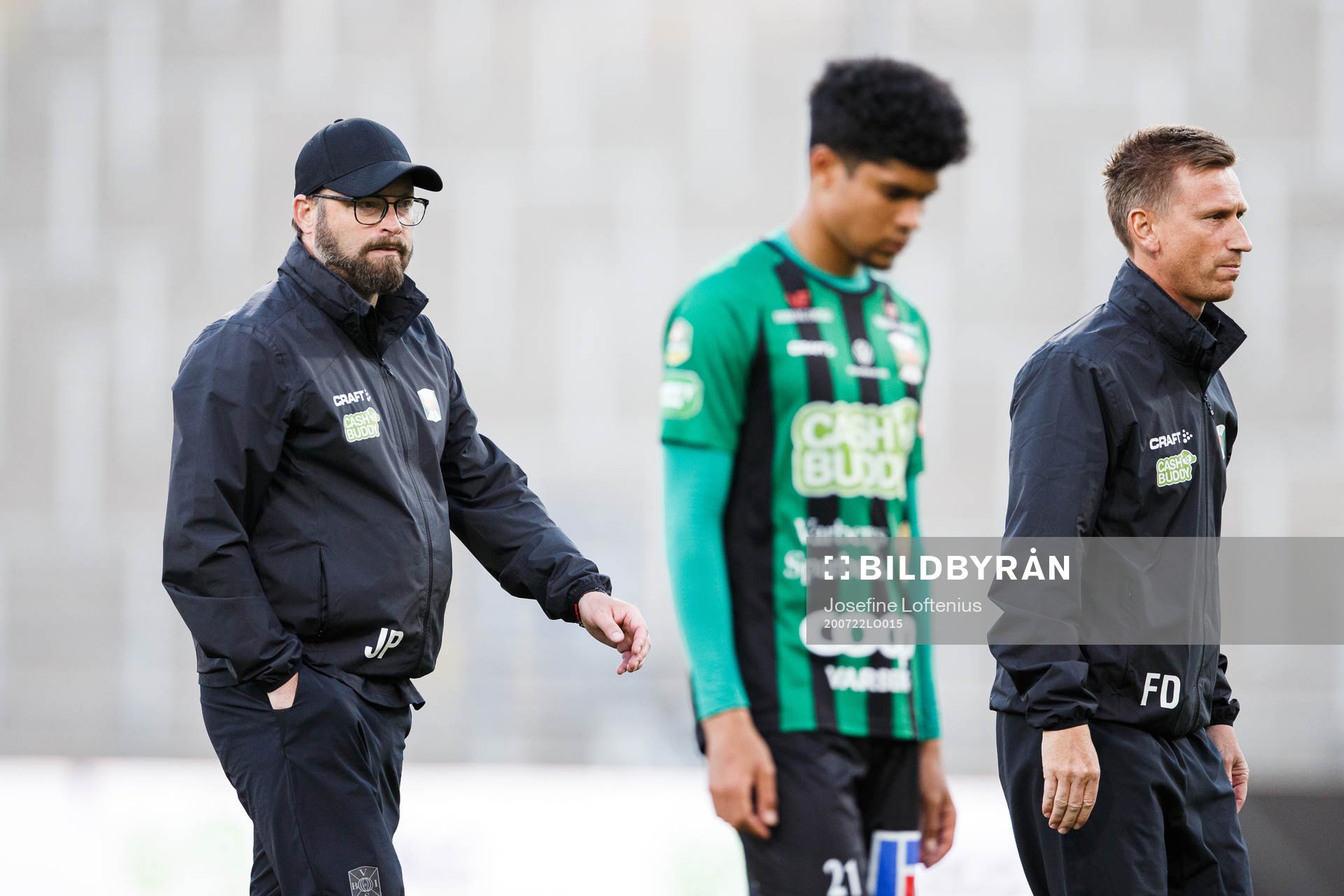 Varbergs tränare Joakim Persson och assisterande tränare