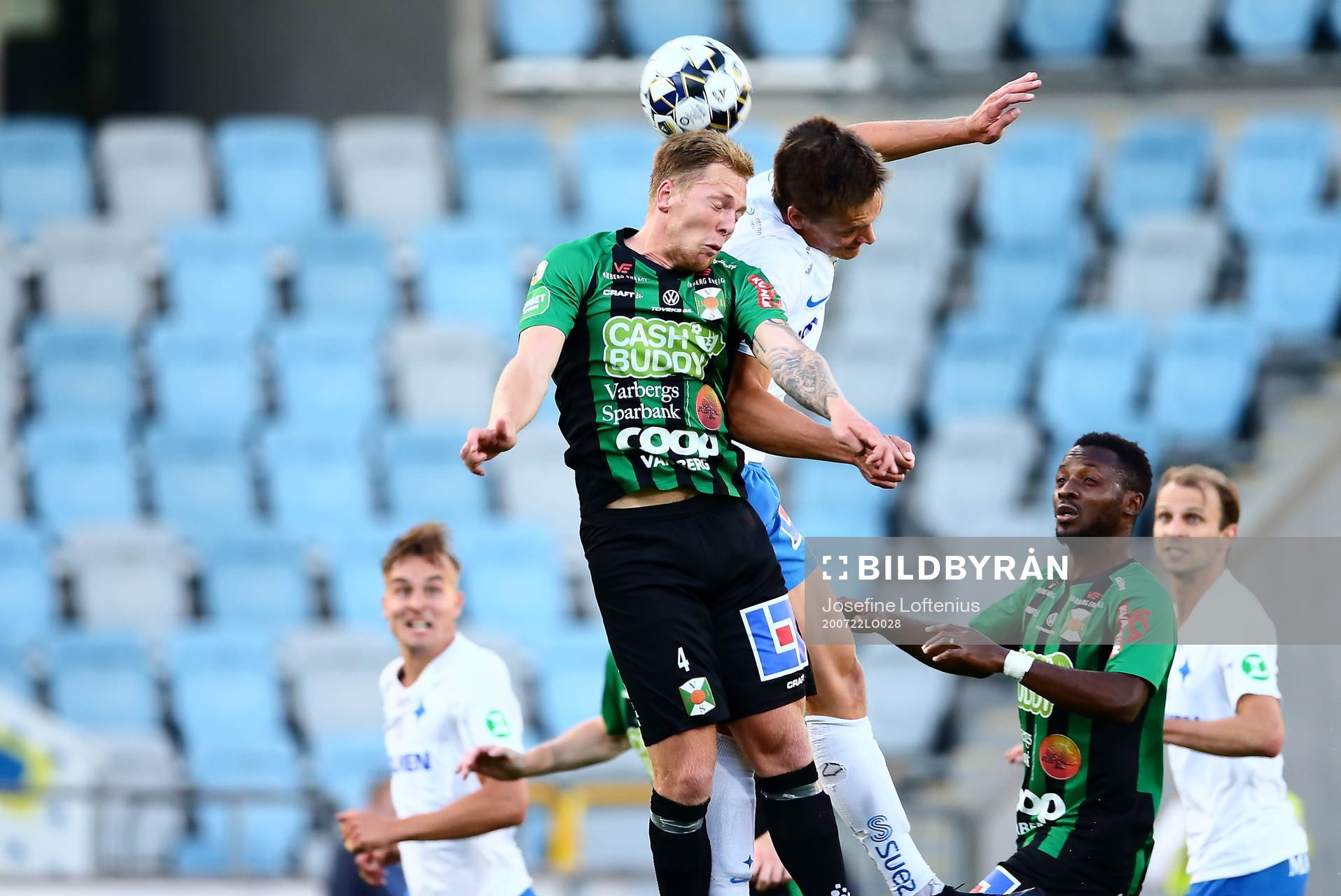 Varbergs Jesper Modig och IFK Norrköpings Rasmus Stensbæk
