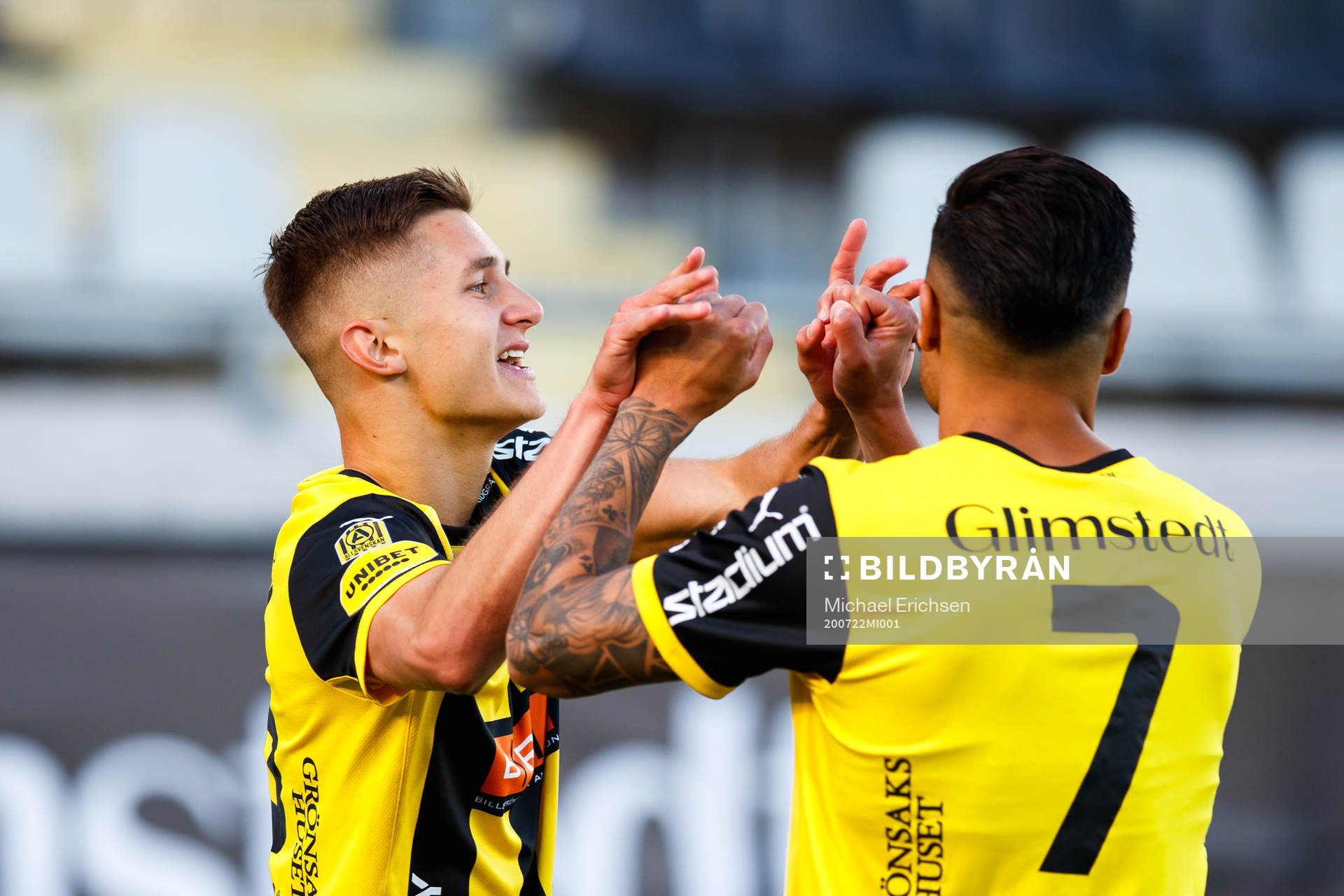 Häckens Leo Bengtsson jublar