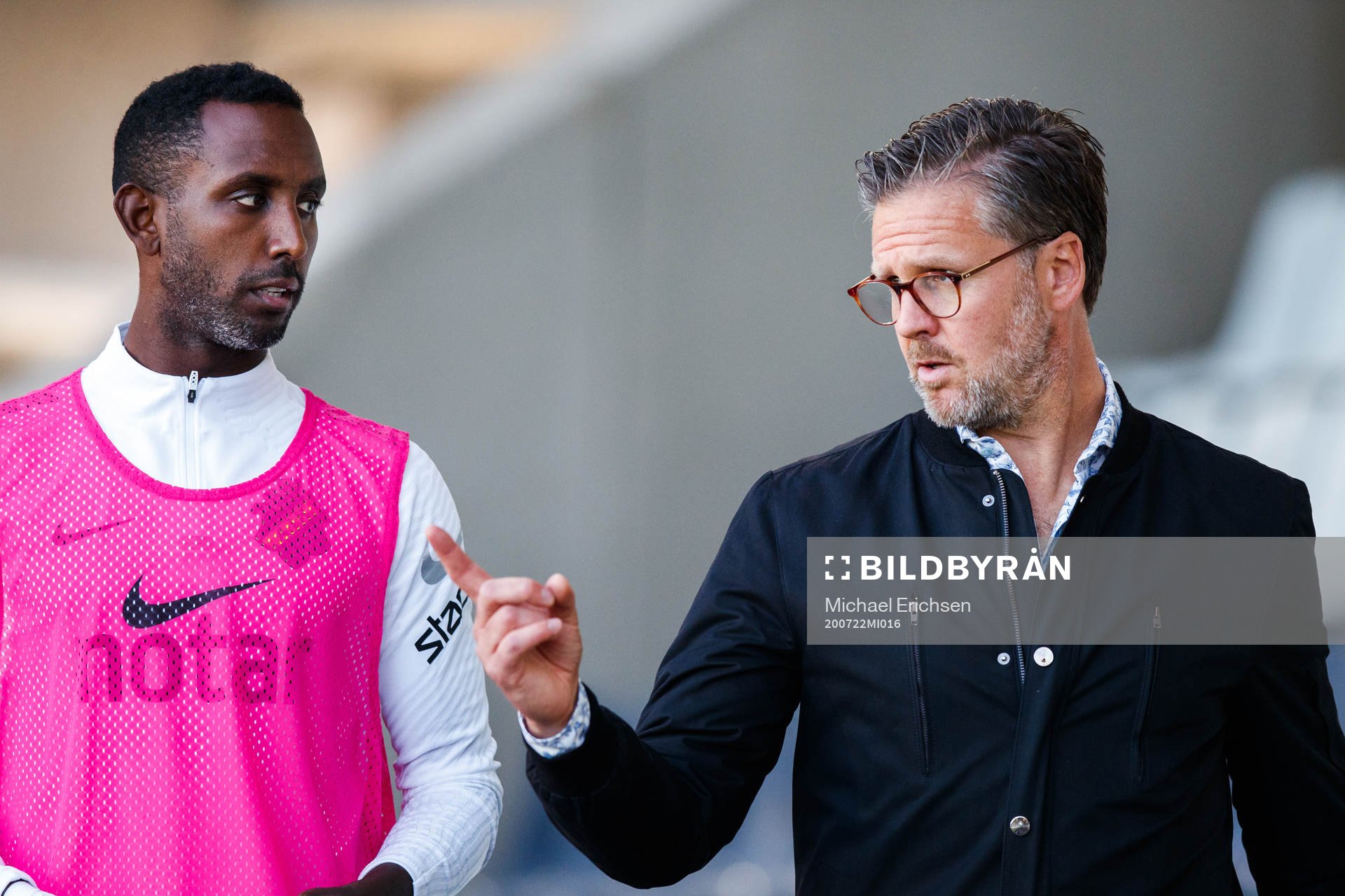 s Henok Goitom och tränare Rikard Norling