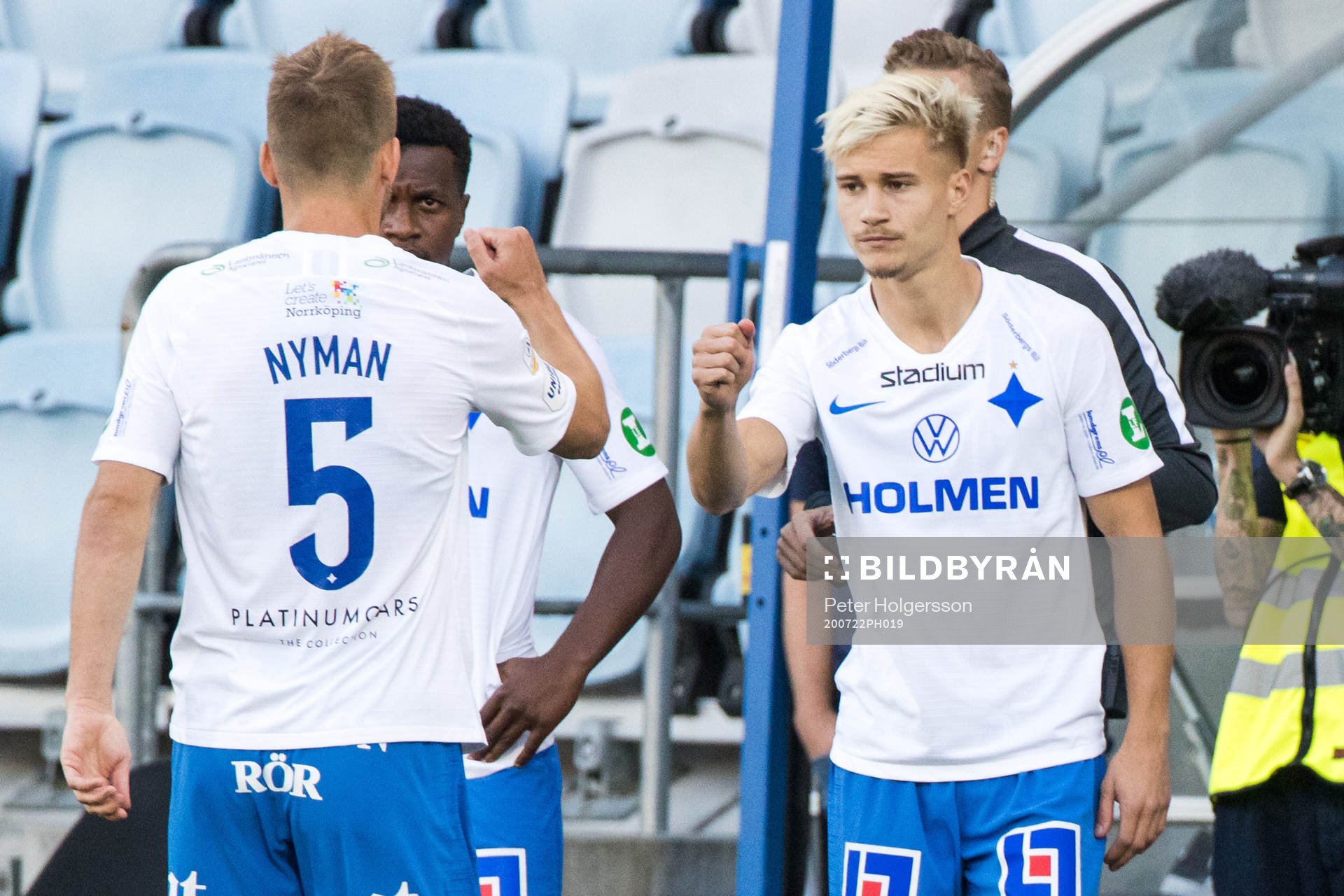 Byte mellan IFK Norrköpings Christoffer Nyman och Pontus