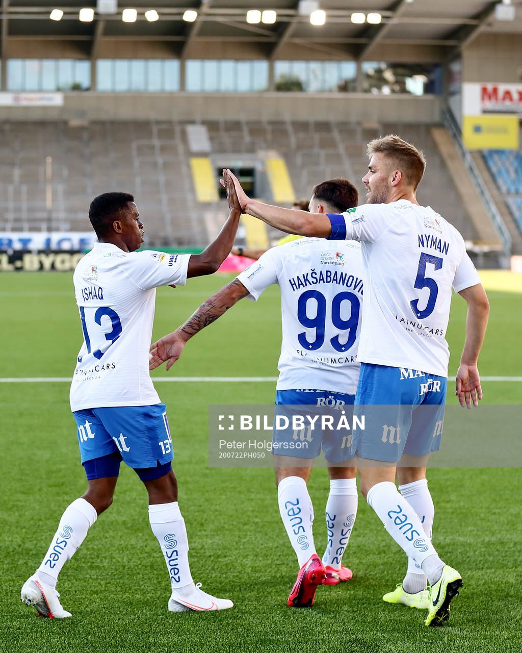 IFK Norrköpings Abdulrazaq Ishaq och Christoffer Nyman